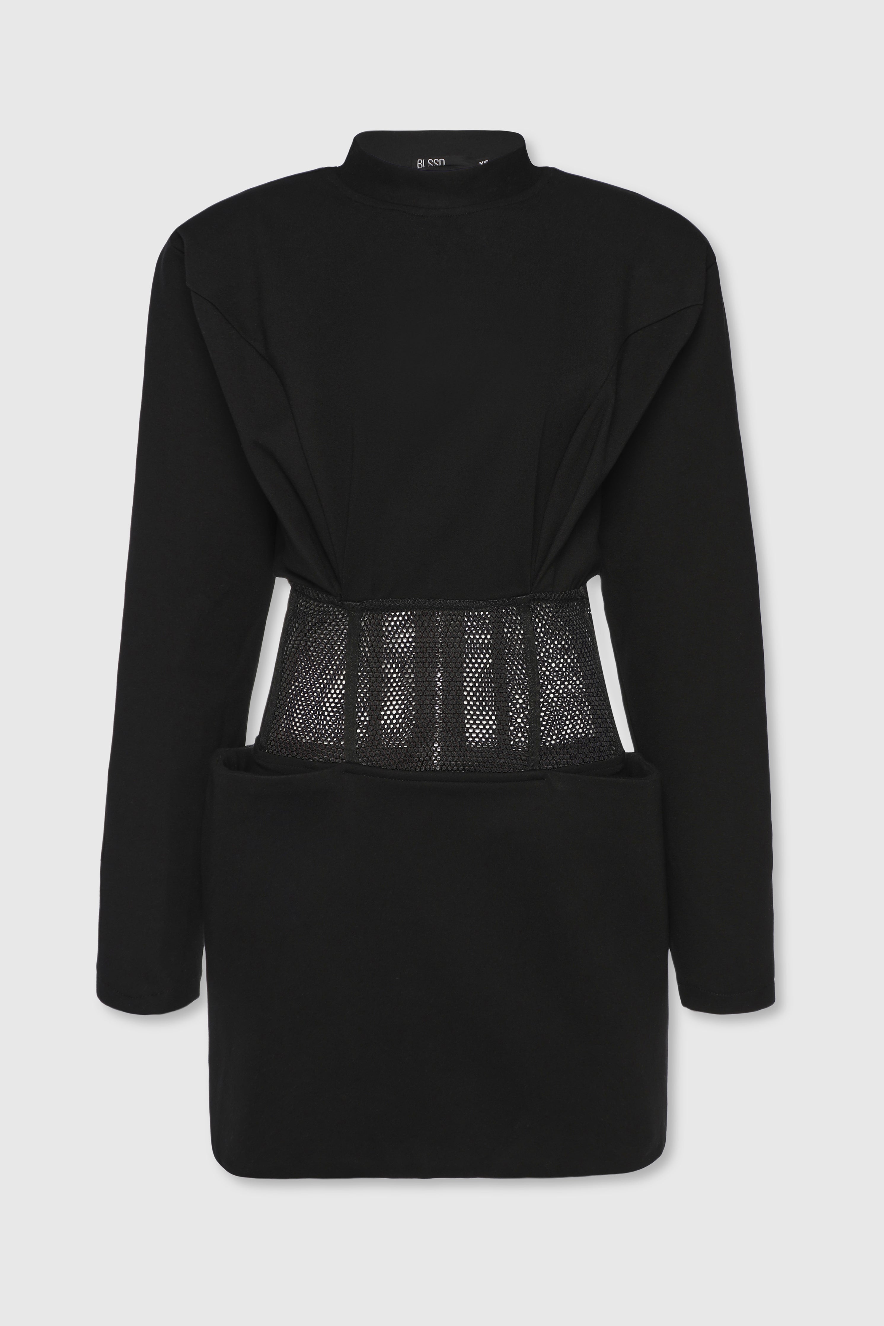 MESH CORSET MINI DRESS