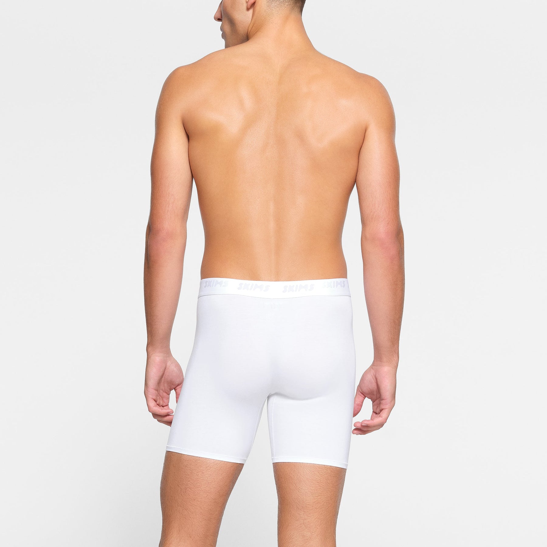 SKIMS STRETCH MENS 5" BOXER BRIEF 3-PACK | CHALK