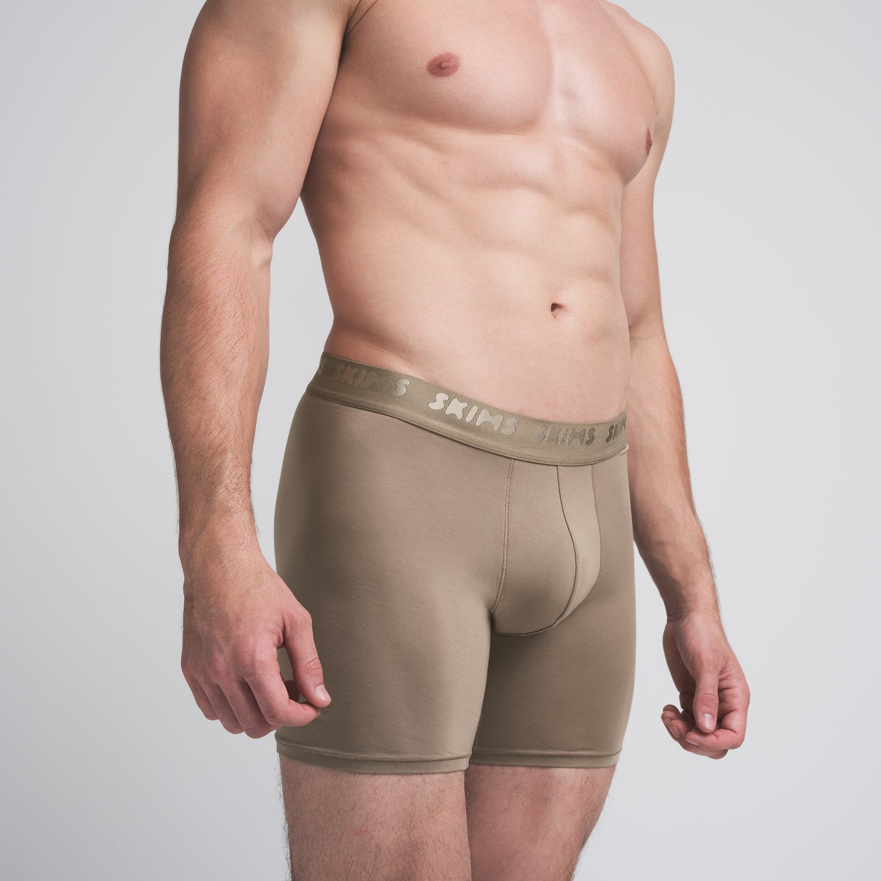 SKIMS STRETCH MENS 5" BOXER BRIEF | DESERT
