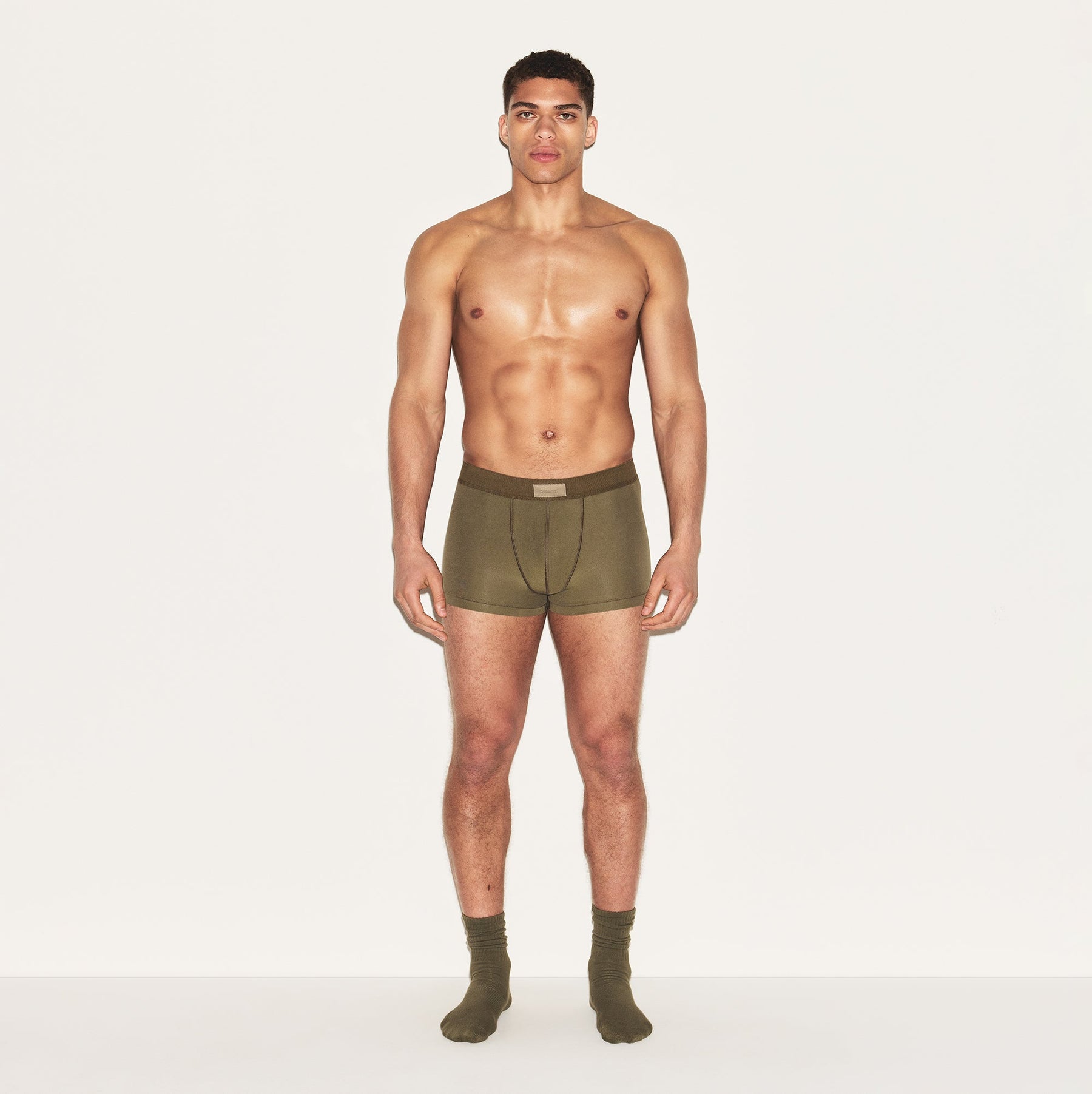 SKIMS COTTON MENS TRUNK | ARMY