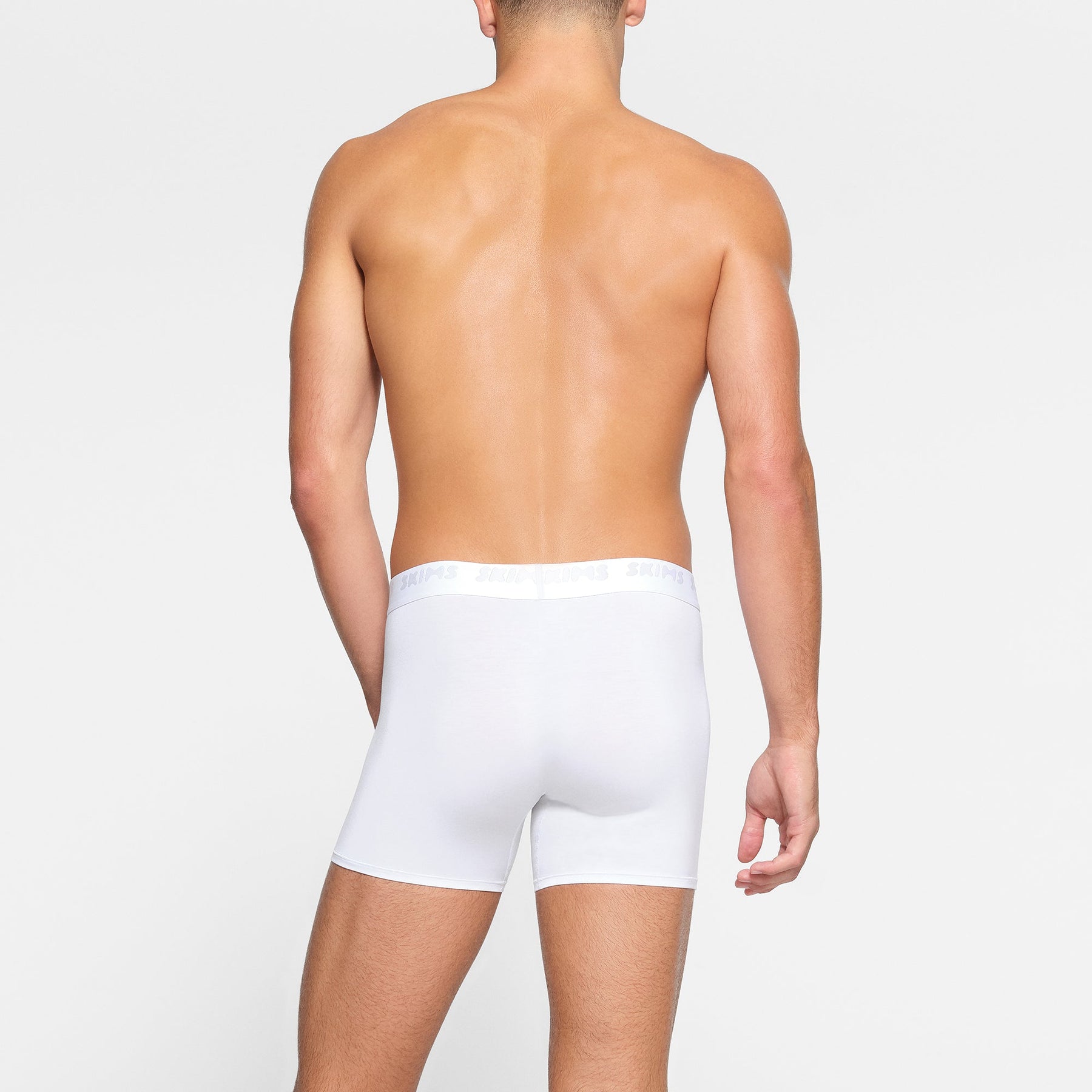 SKIMS STRETCH MENS 3" BOXER BRIEF 3-PACK | CHALK