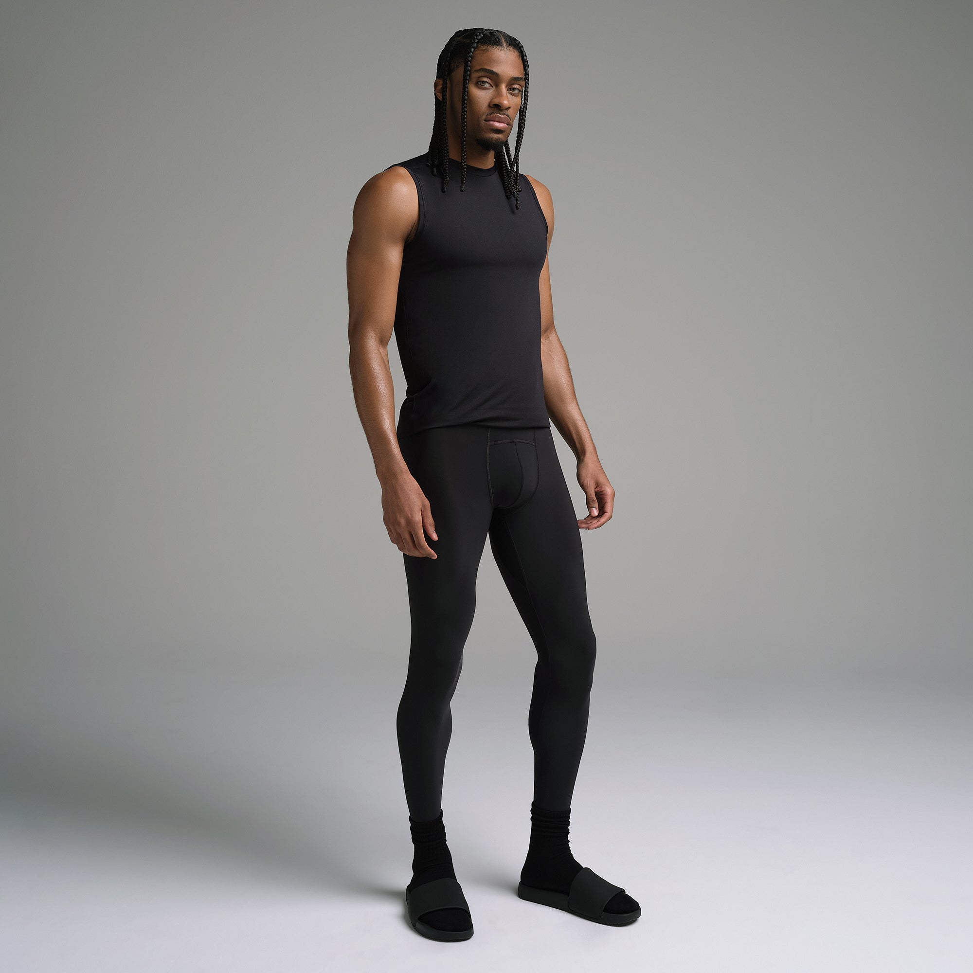 SKIMS FLEX MENS LEGGING | OBSIDIAN