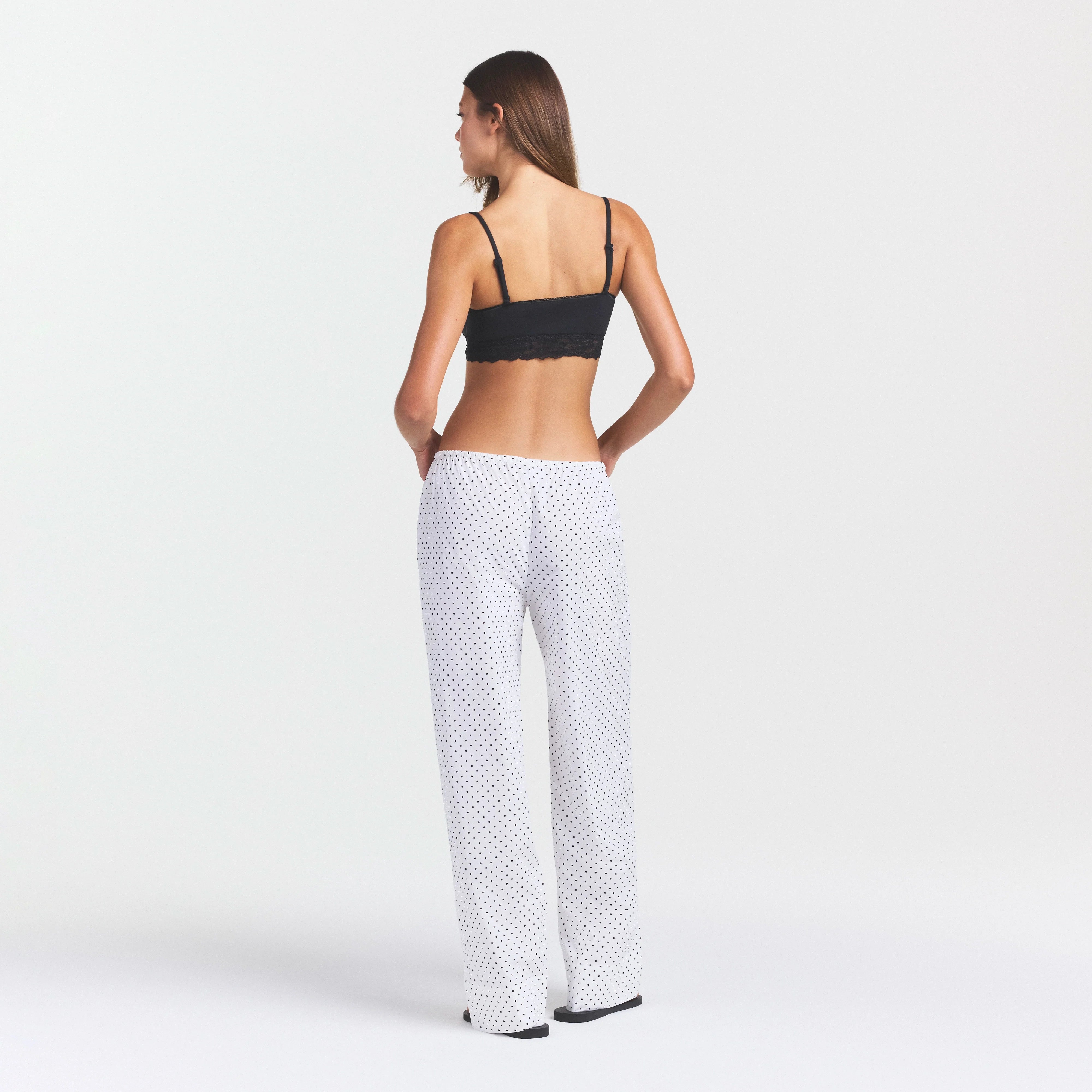 Cotton Poplin Sleep Straight Leg Pant