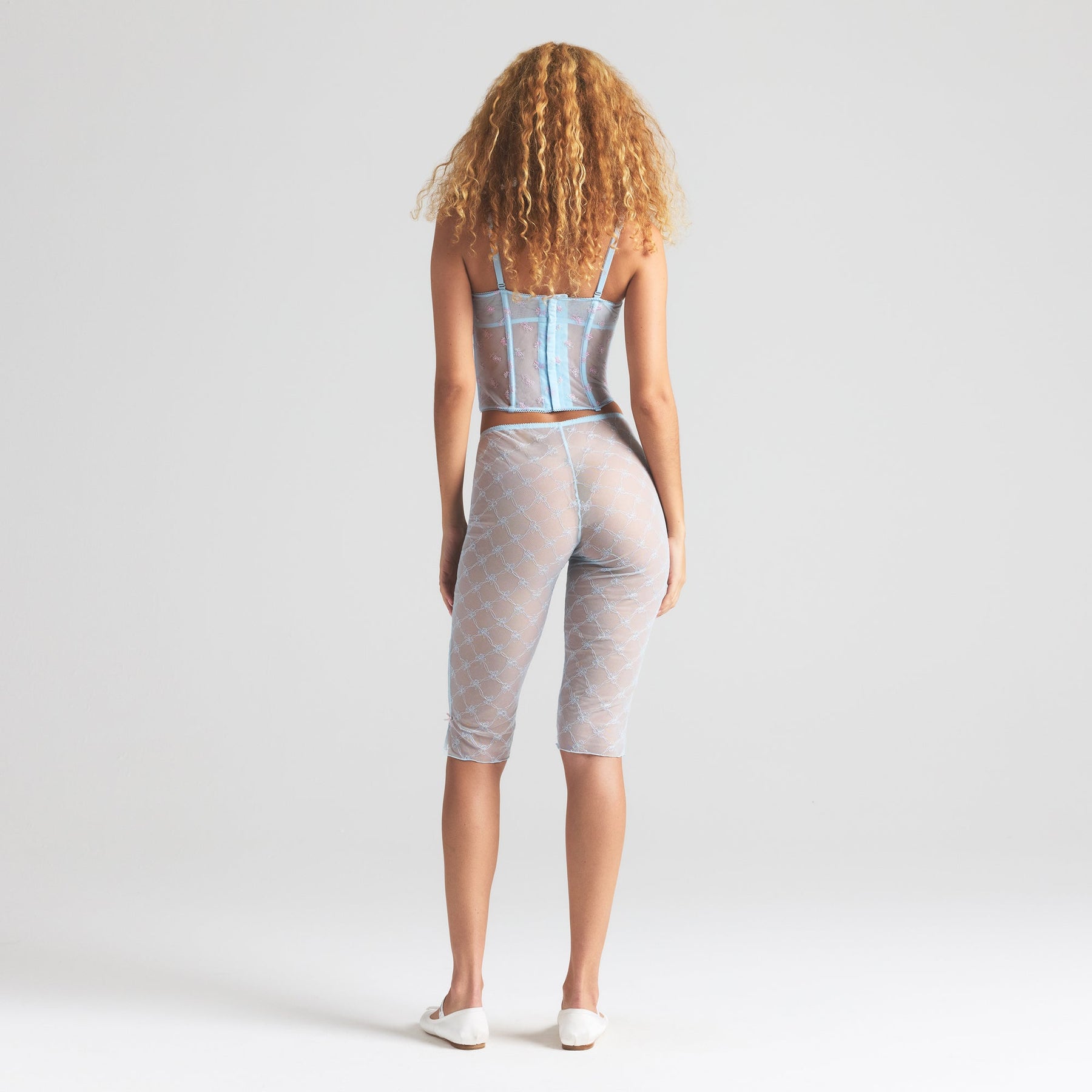 SPRING INTIMATES CAPRI | POWDER BLUE BOW TULLE