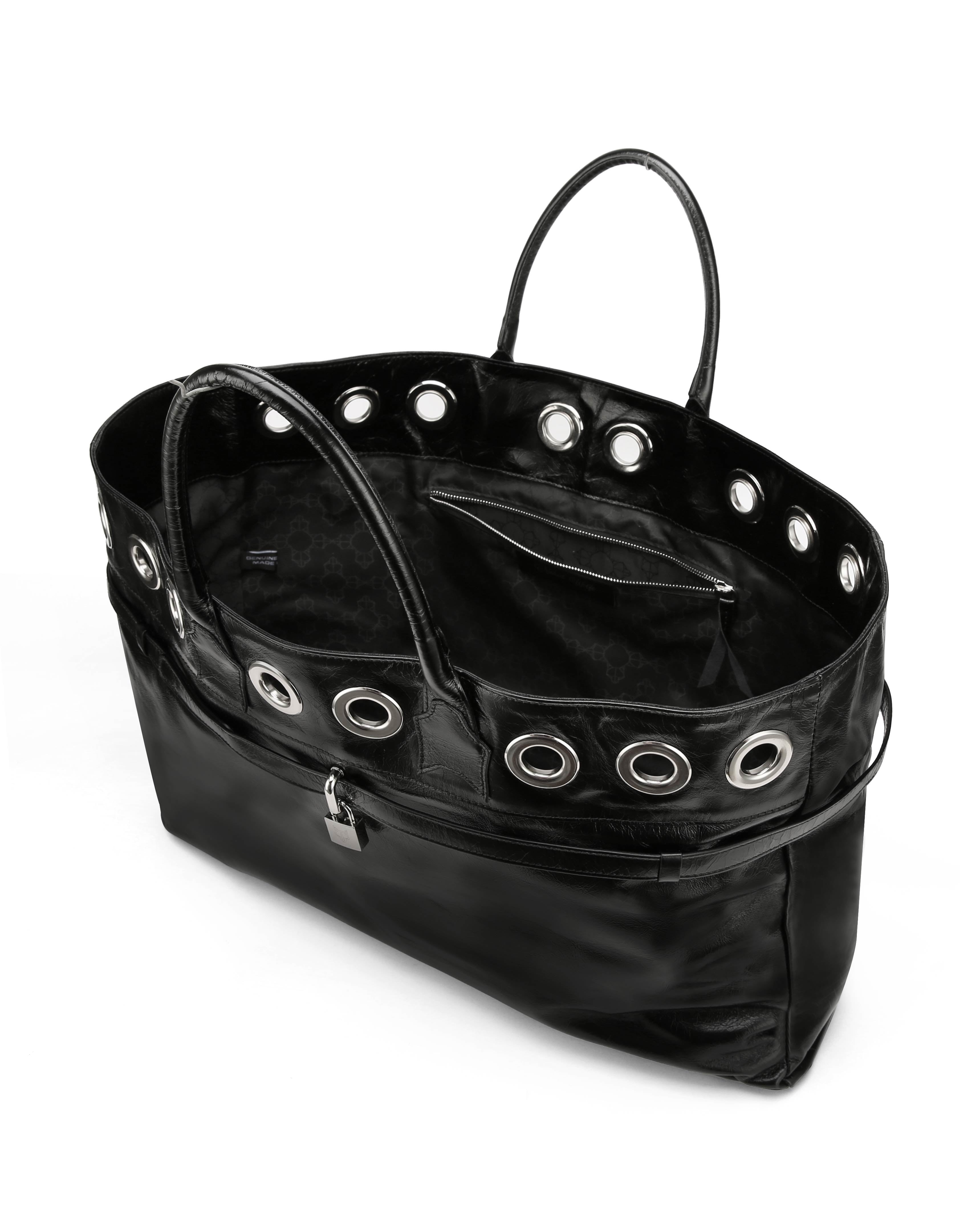 Brooklyn Black Athena Leather