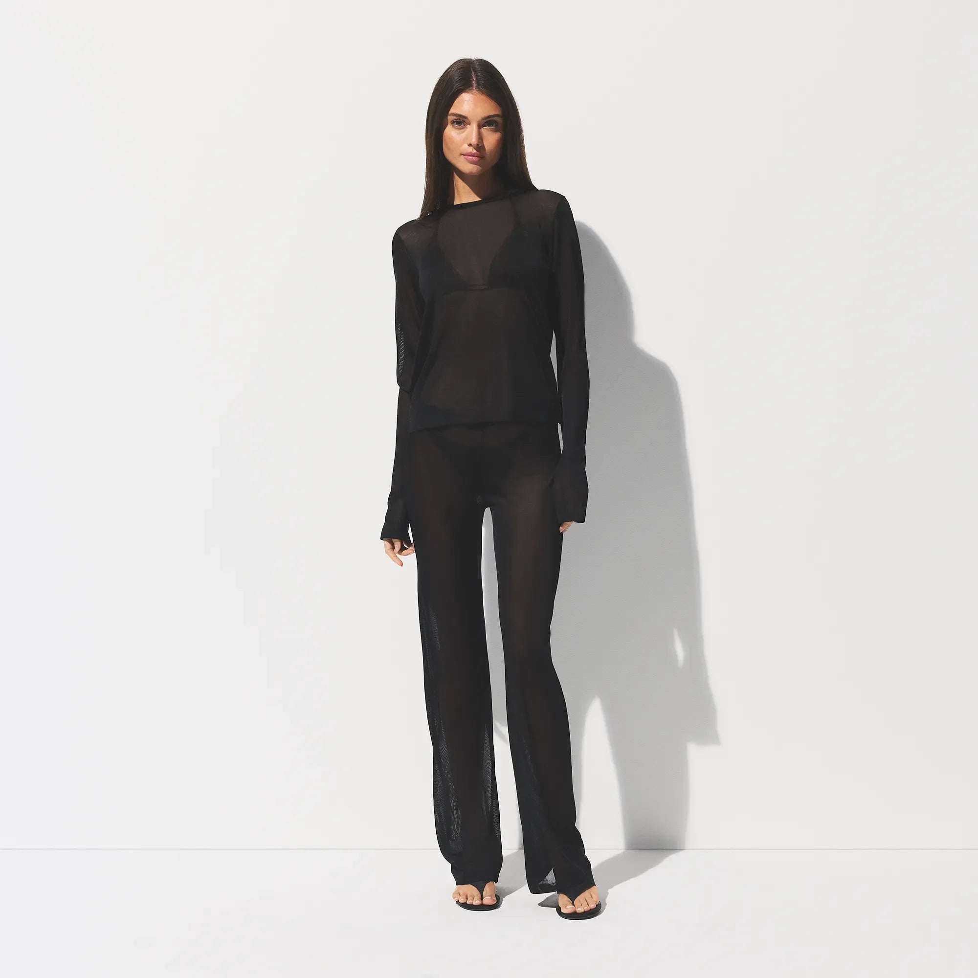 Slinky Knit Low Rise Pant