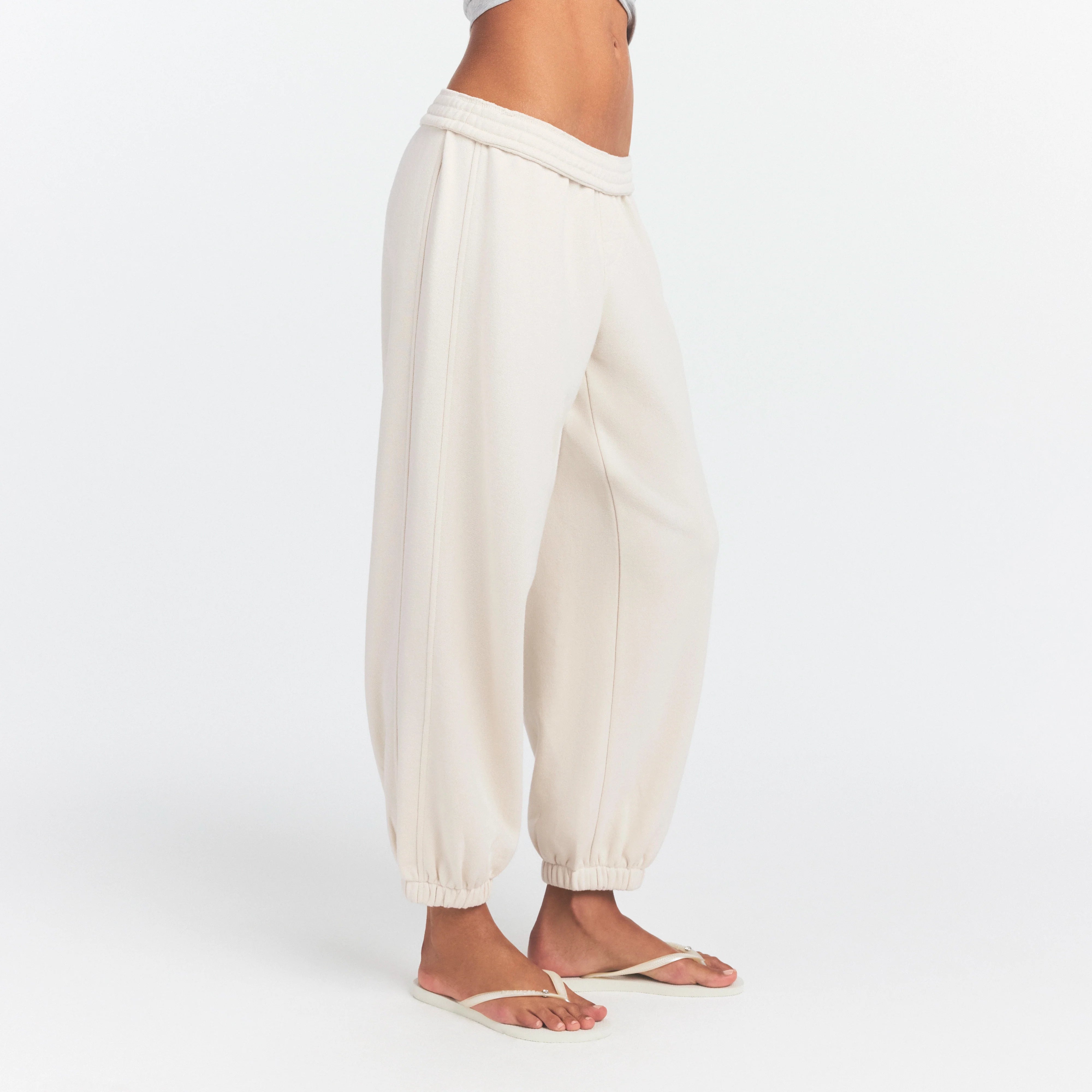 Drapey French Terry Cropped Jogger