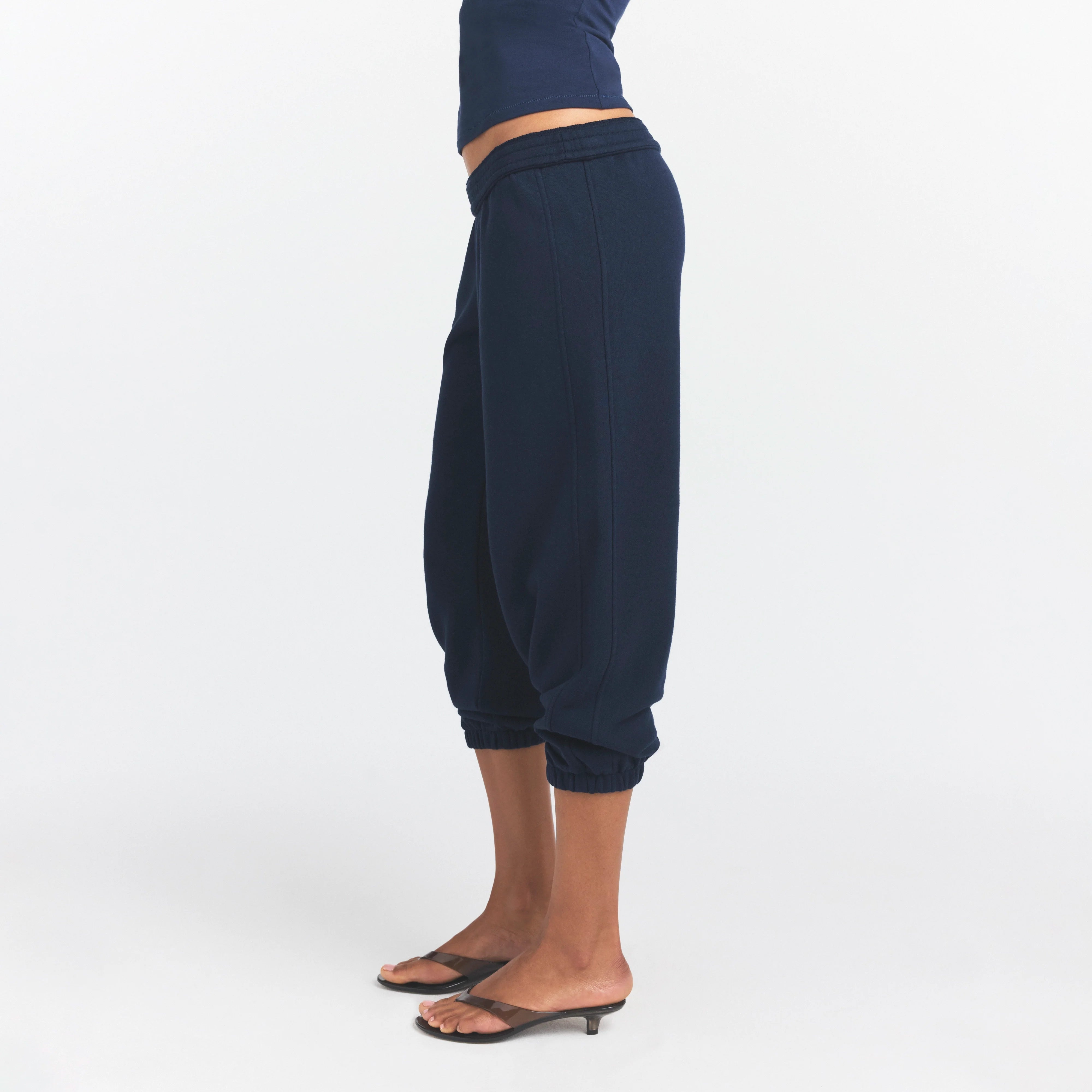 Drapey French Terry Cropped Jogger