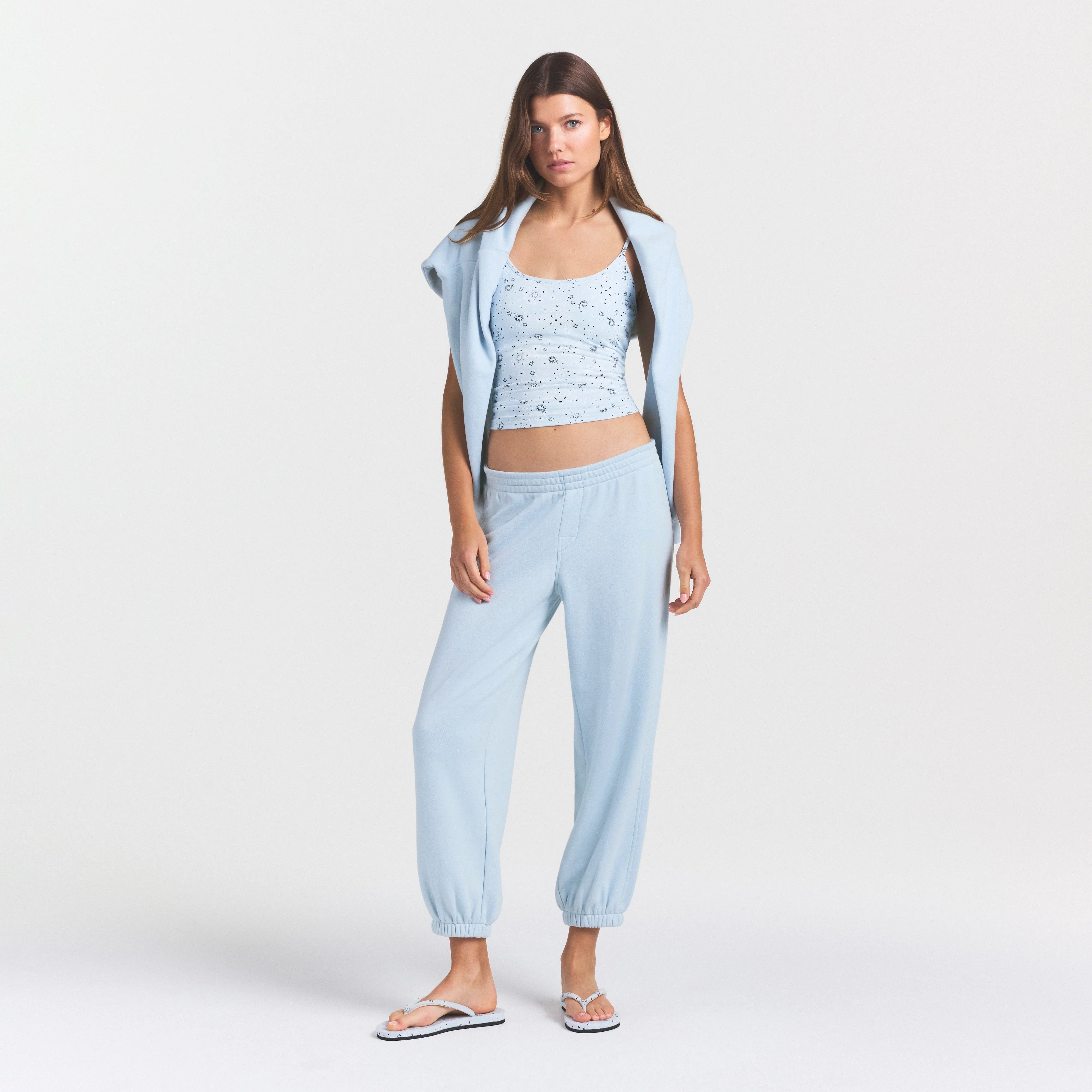 Drapey French Terry Cropped Jogger