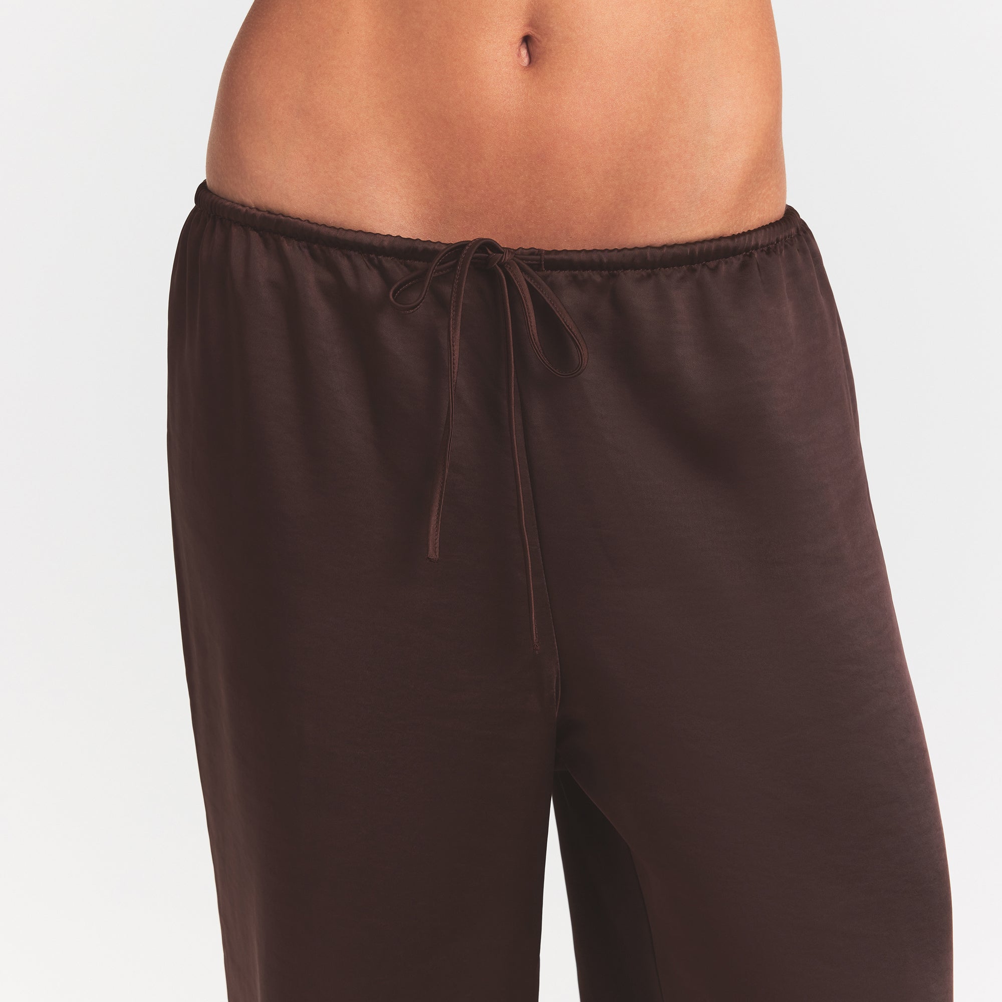 Lightweight Satin Straight Leg Pant