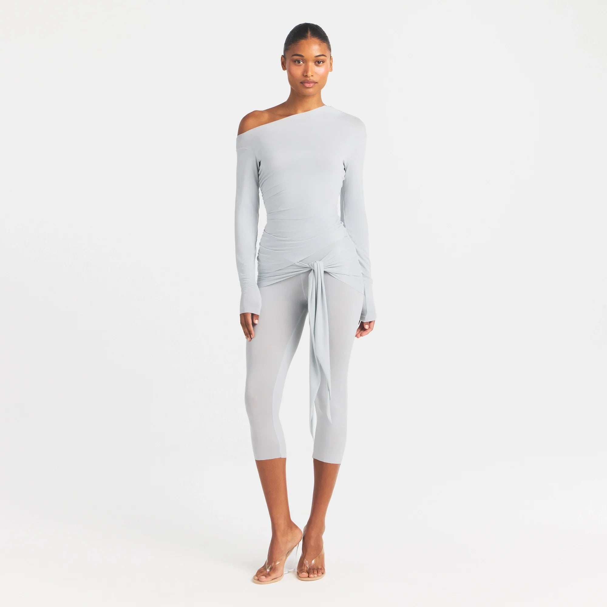 Cupro Jersey Wrap Capri