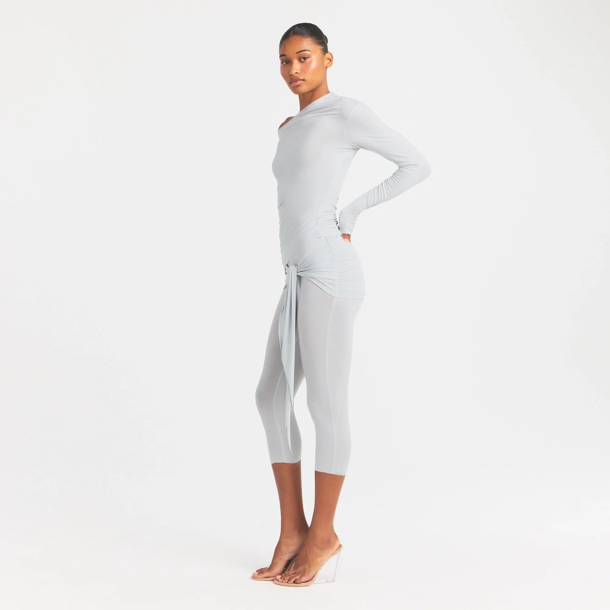 Cupro Jersey Wrap Capri