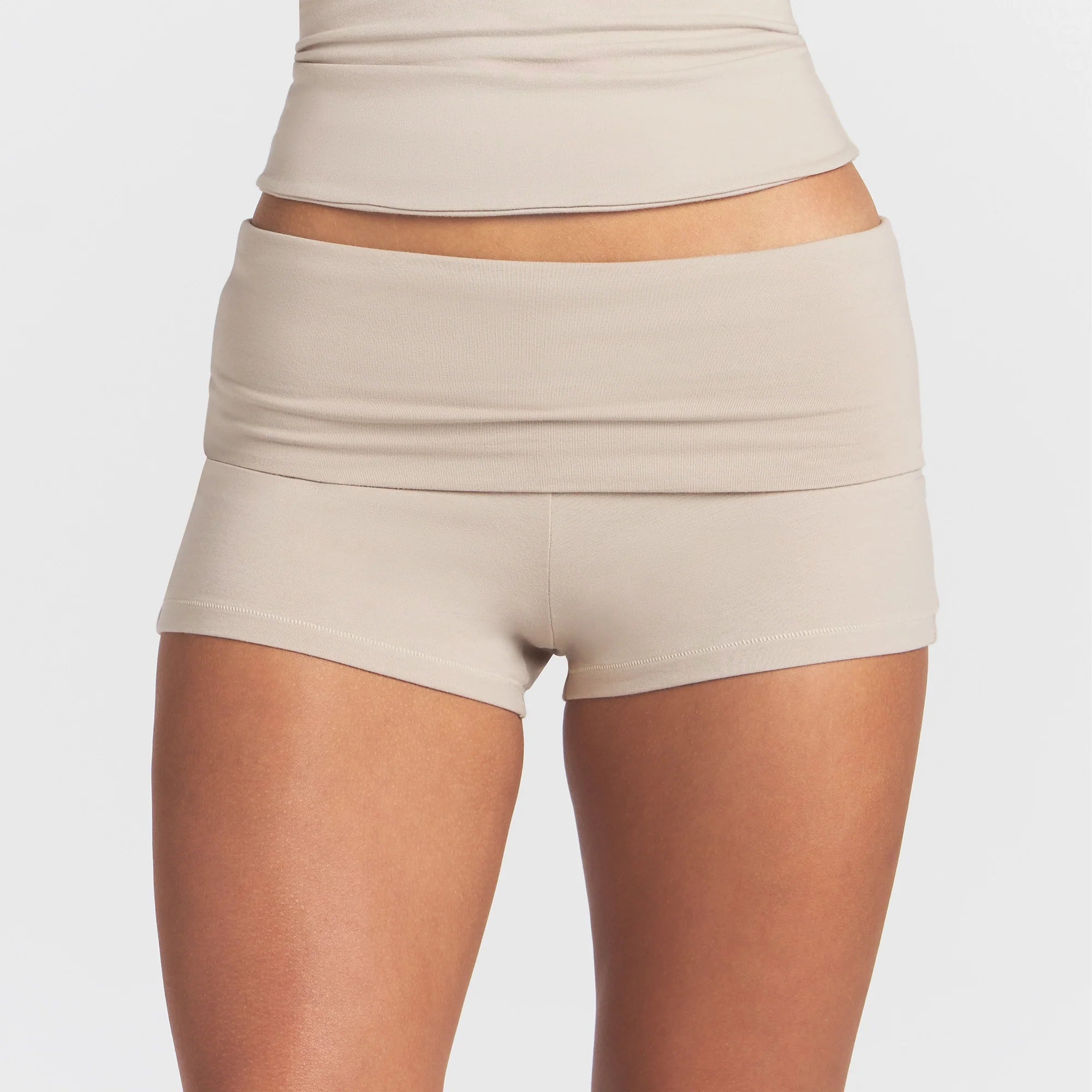 Cotton Jersey Foldover Short
