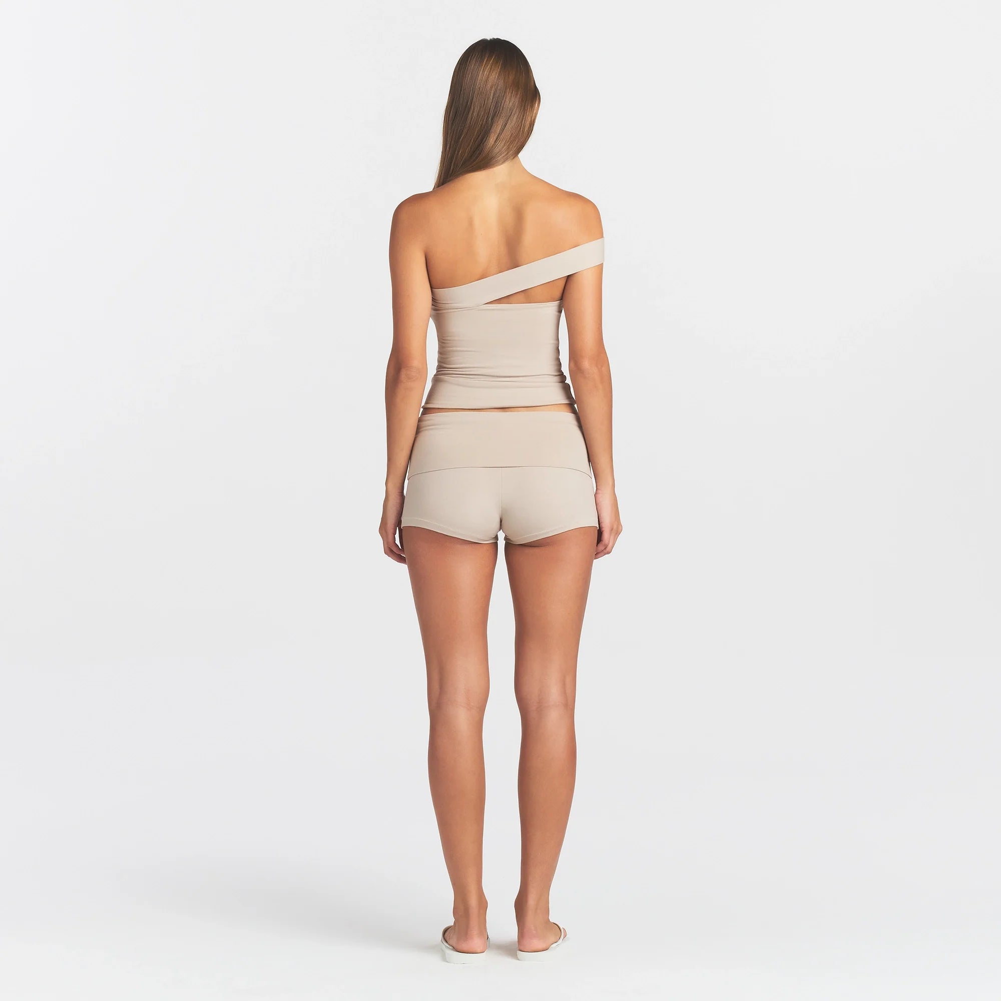 Cotton Jersey Foldover Short