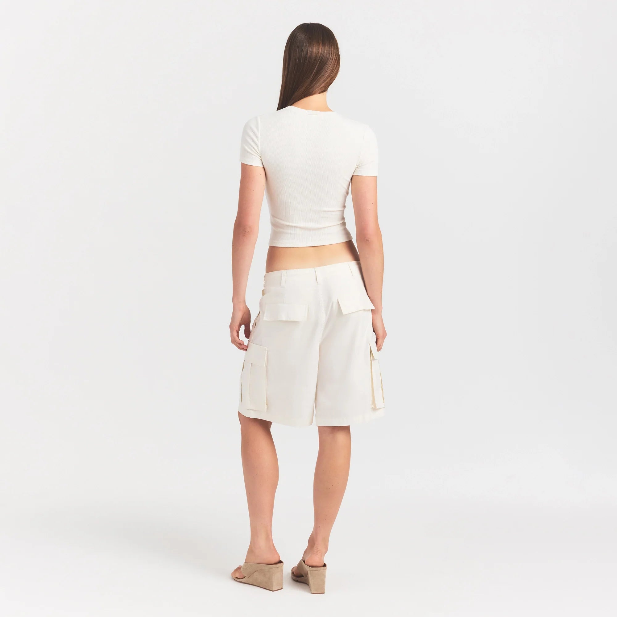 Woven Cotton Oversized Cargo Short