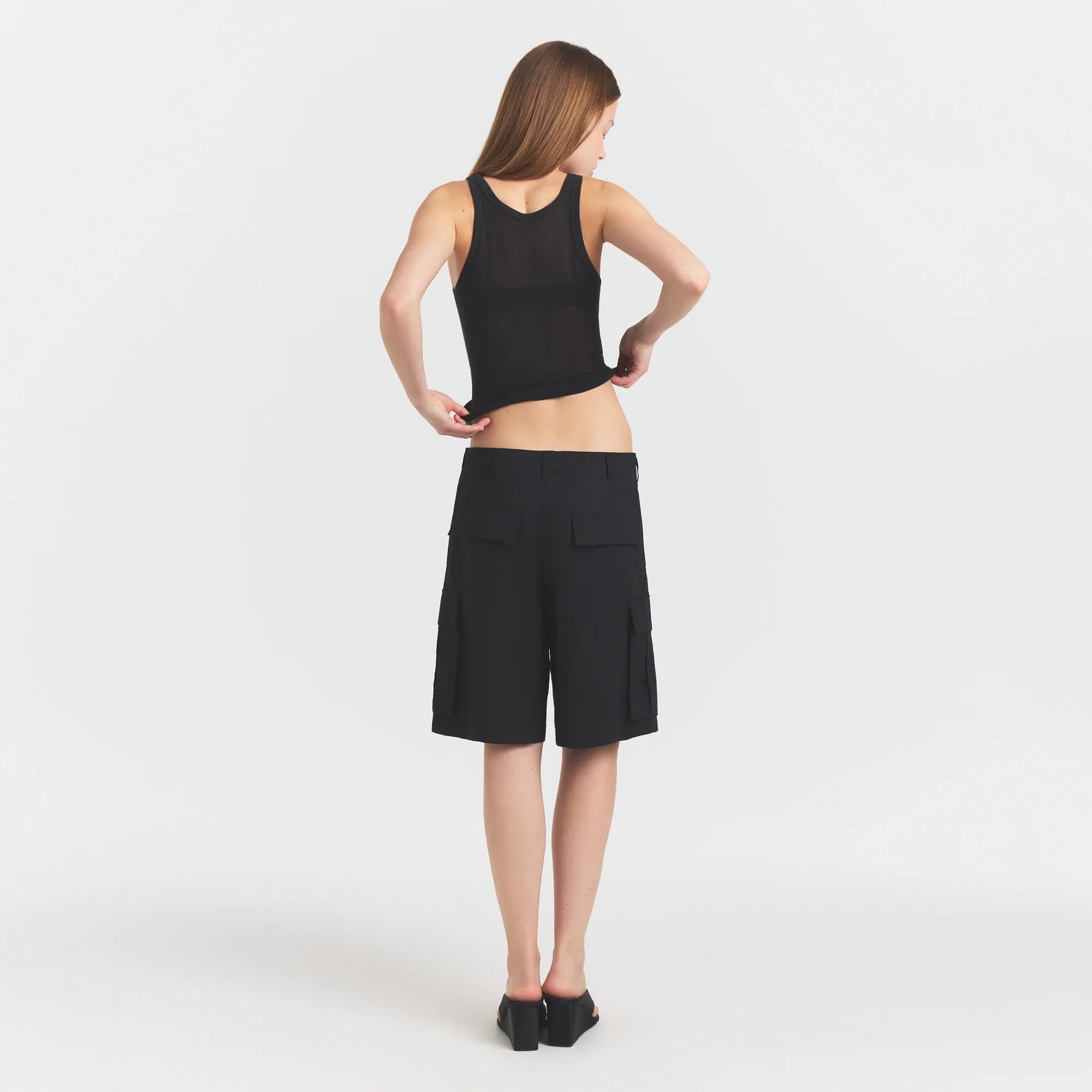 Woven Cotton Oversized Cargo Short