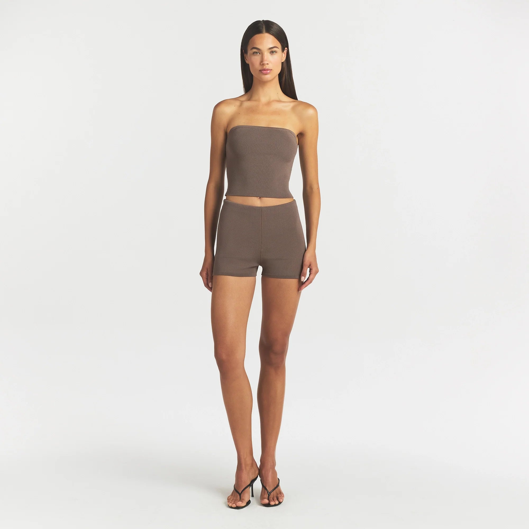 Refined Knit High-waisted Short
