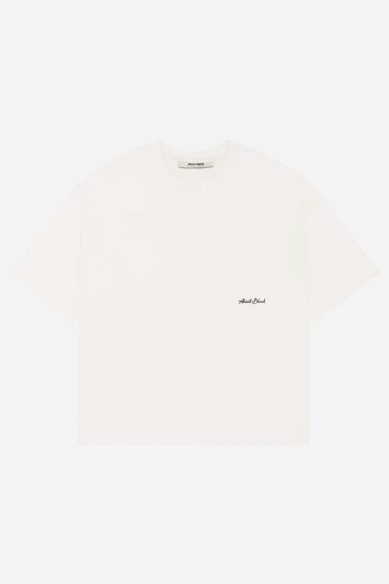 Banner t-shirt - oat/black