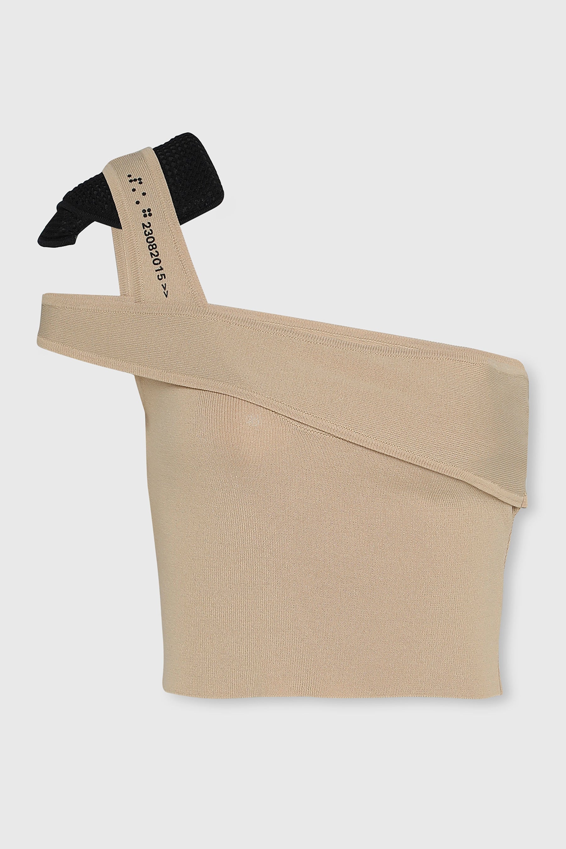 CROSSOVER ONE SHOULDER TOP W/ SHOULDER PAD