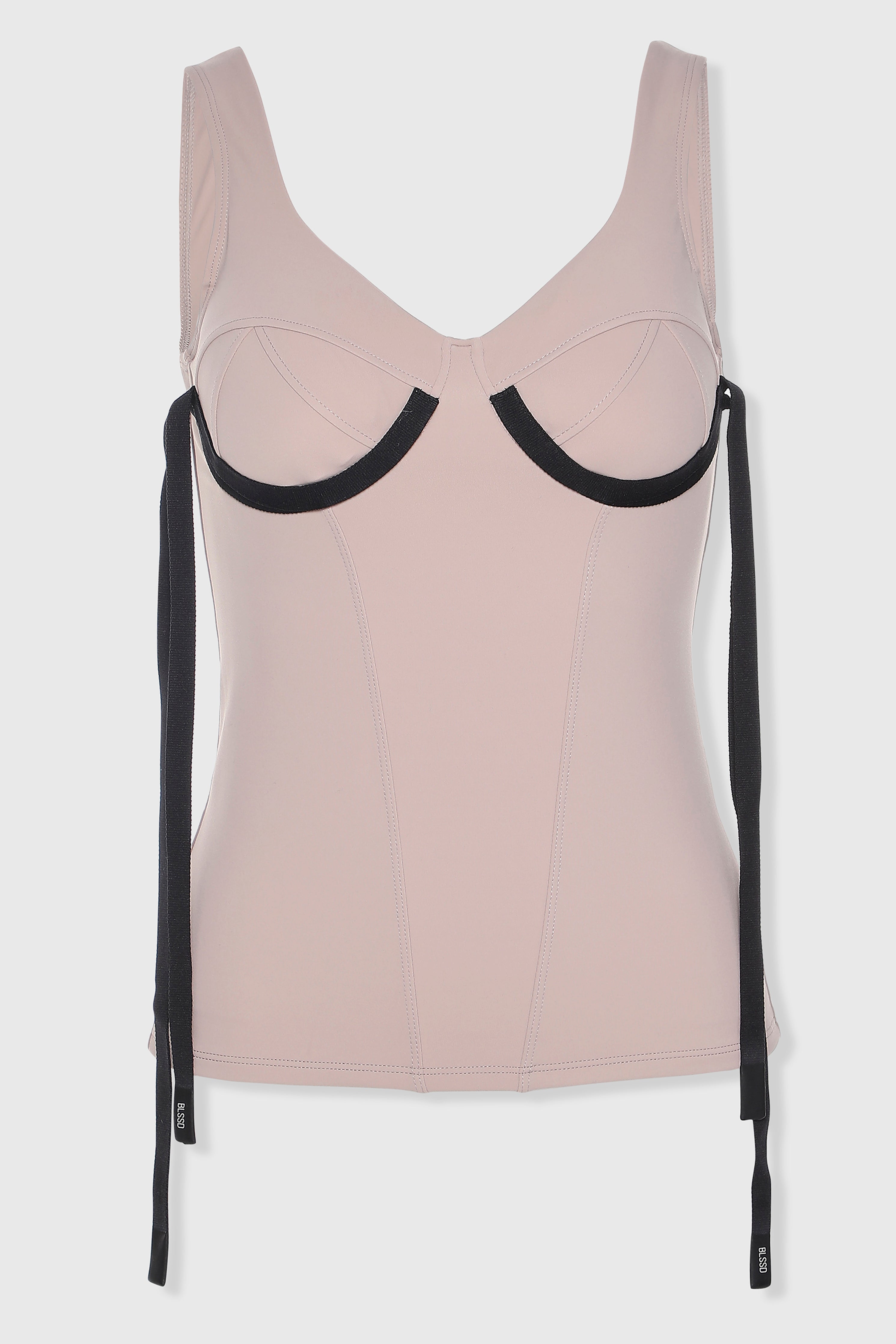 FAUX CORSET TANK W/ BRA LINES