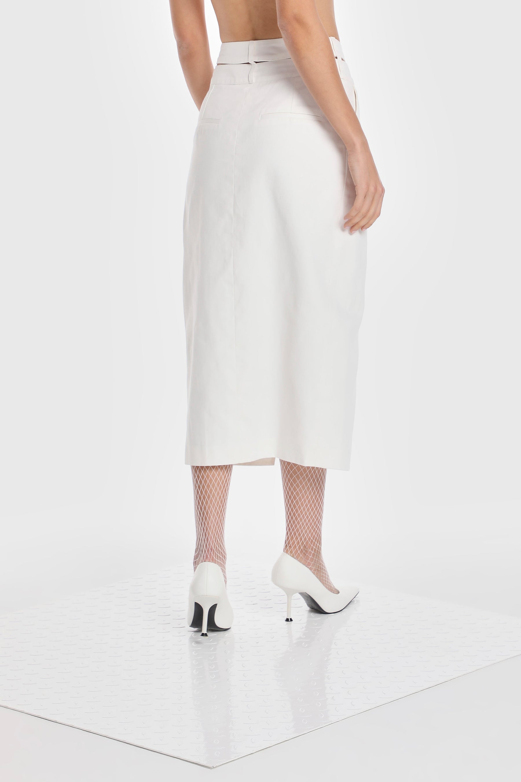 DOUBLE WAIST WRAP SKIRT W/ JUMBO STOPPER
