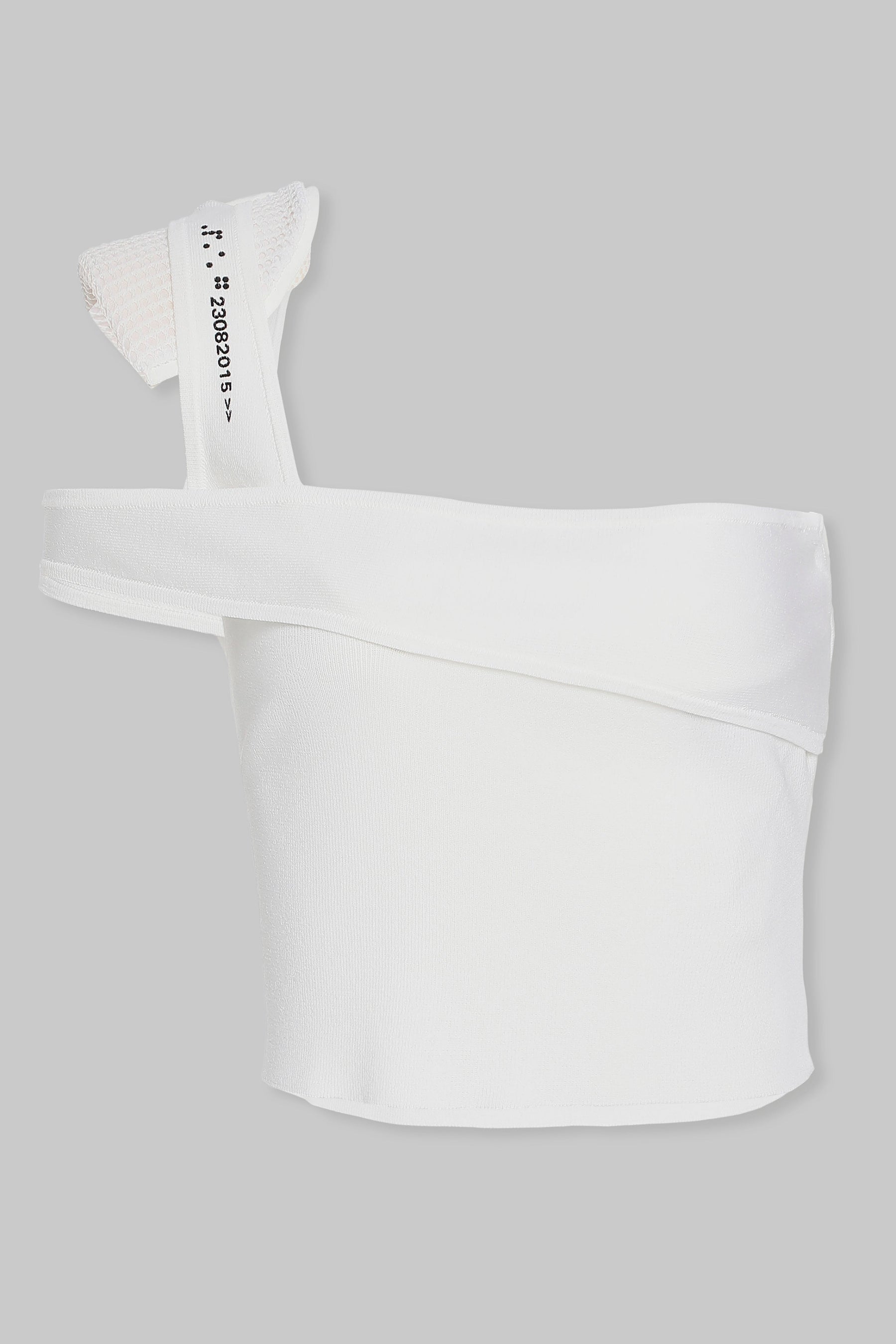 CROSSOVER ONE SHOULDER TOP W/ SHOULDER PAD