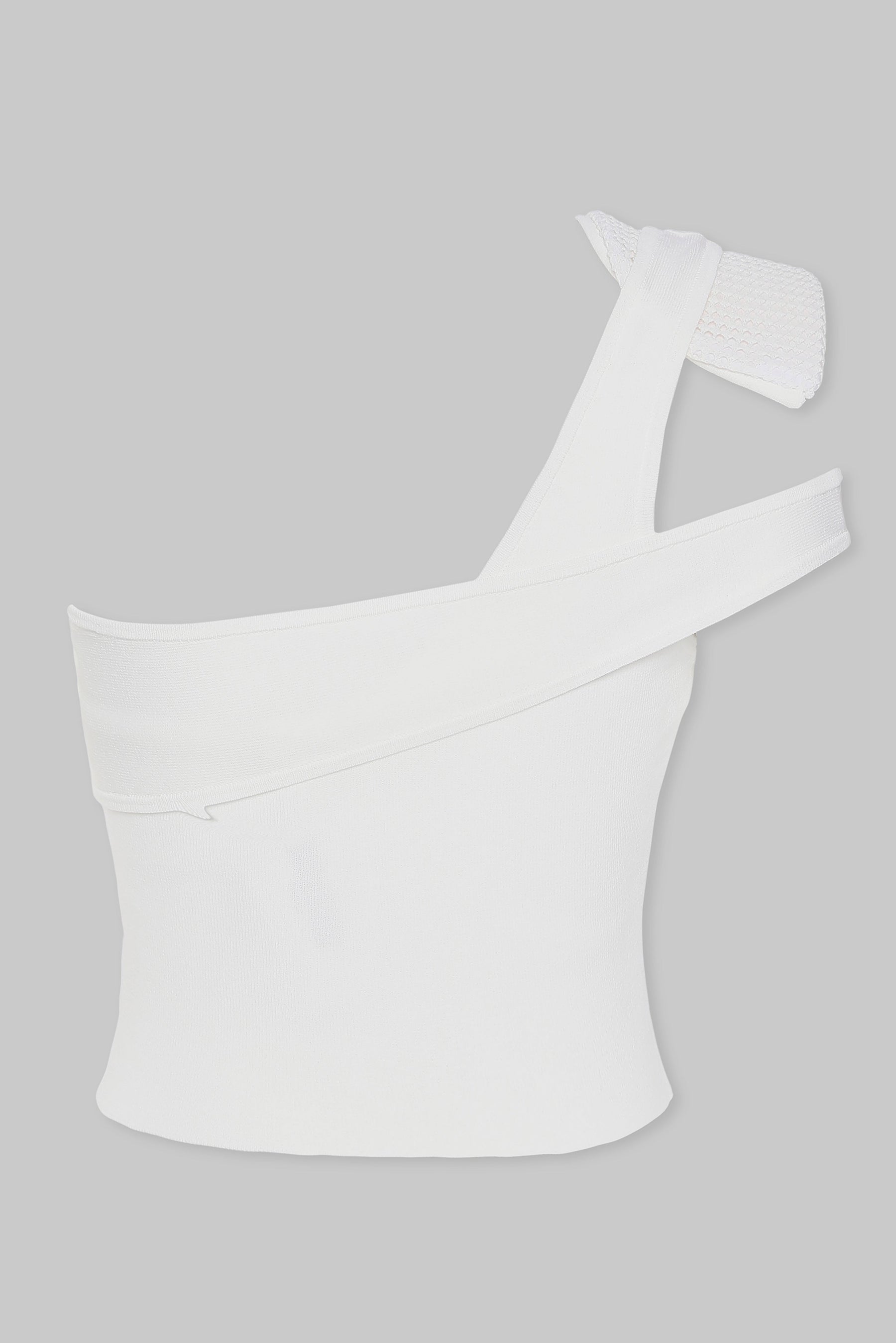 CROSSOVER ONE SHOULDER TOP W/ SHOULDER PAD