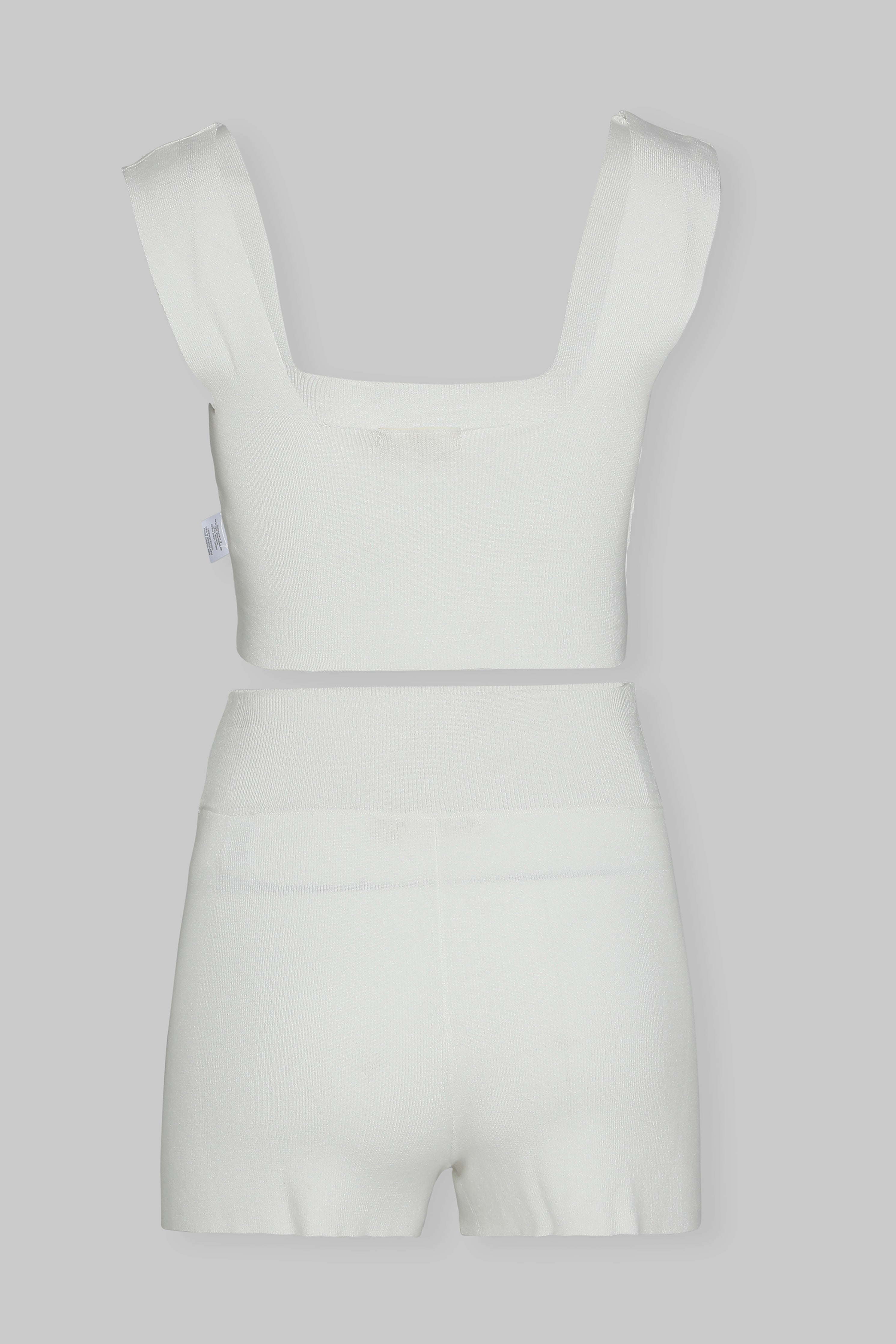 KNIT SQUARE BRALETTE AND BOXER SET
