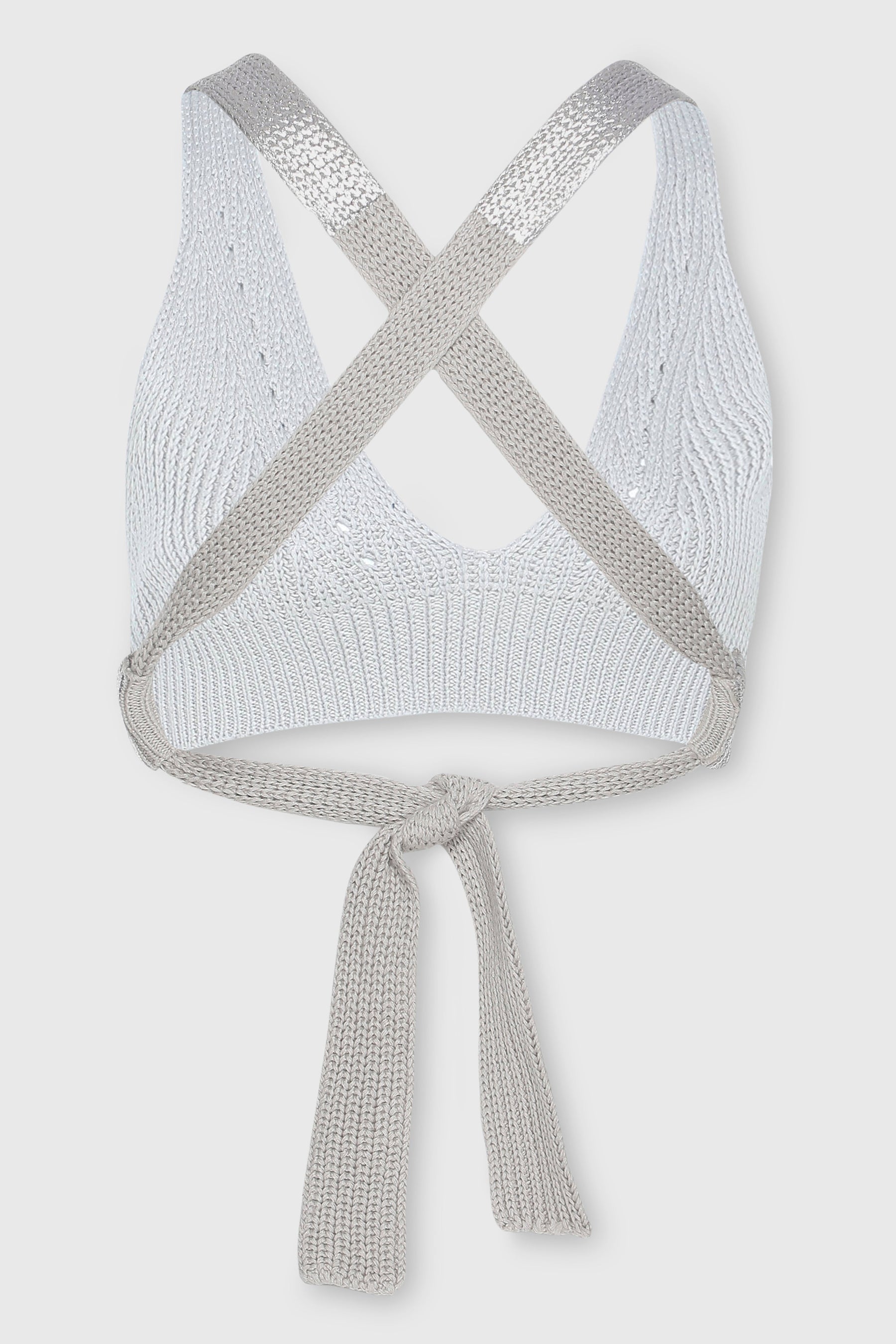 METALLIC EDGE KNIT BRALETTE