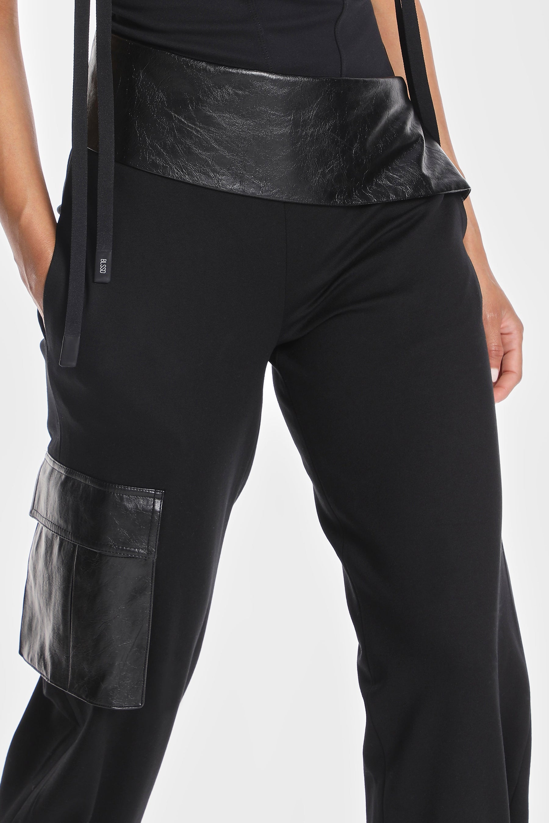 ROMA SLANTED WAIST TRACKSUIT PANTS