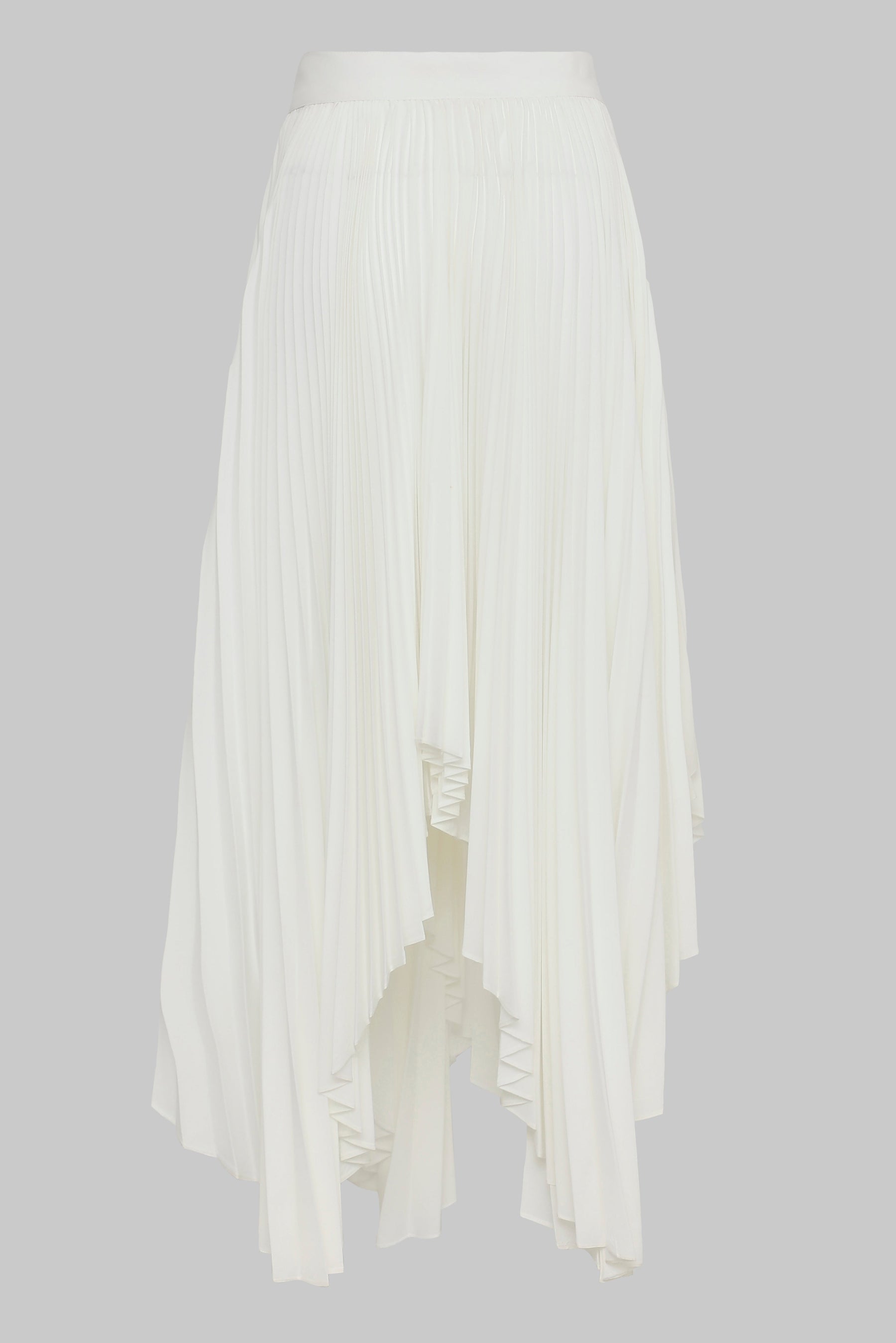 ASYMMETRIC PLEATED WRAP SKIRT