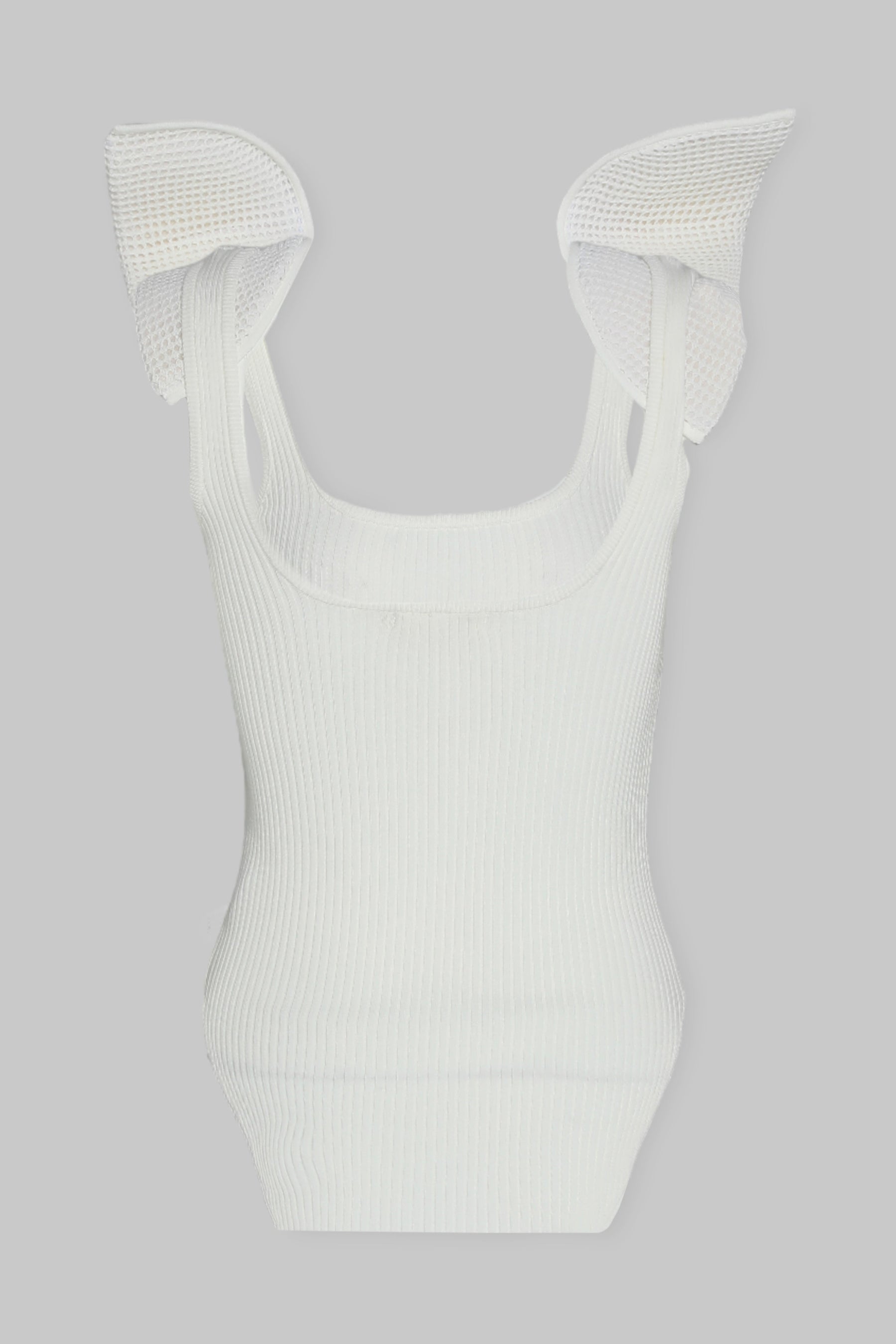 KNIT TANK W/ SHOULDER PADS