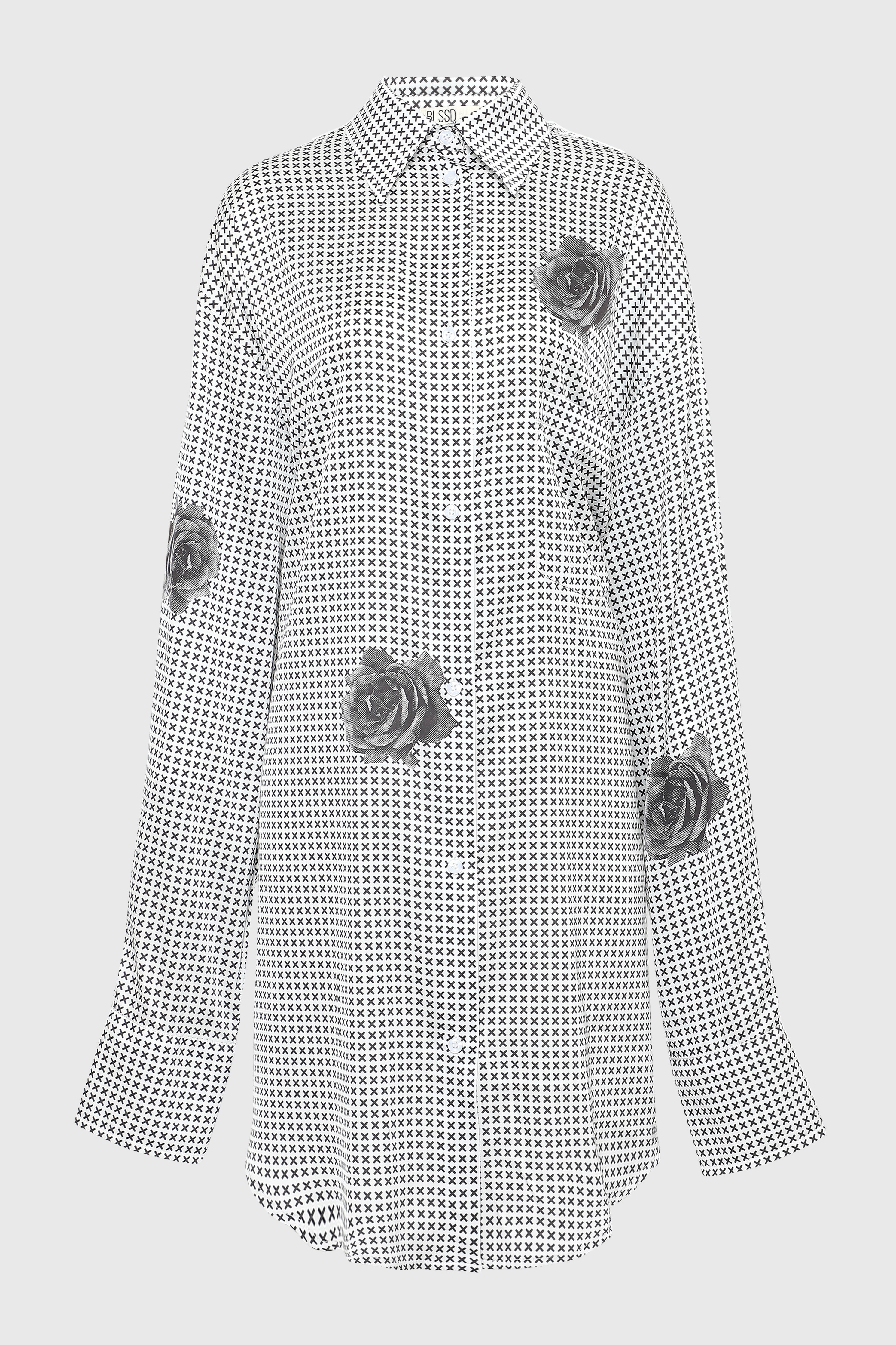 NOT XXX INDUSTRIAL FLOWER SILK SHIRT