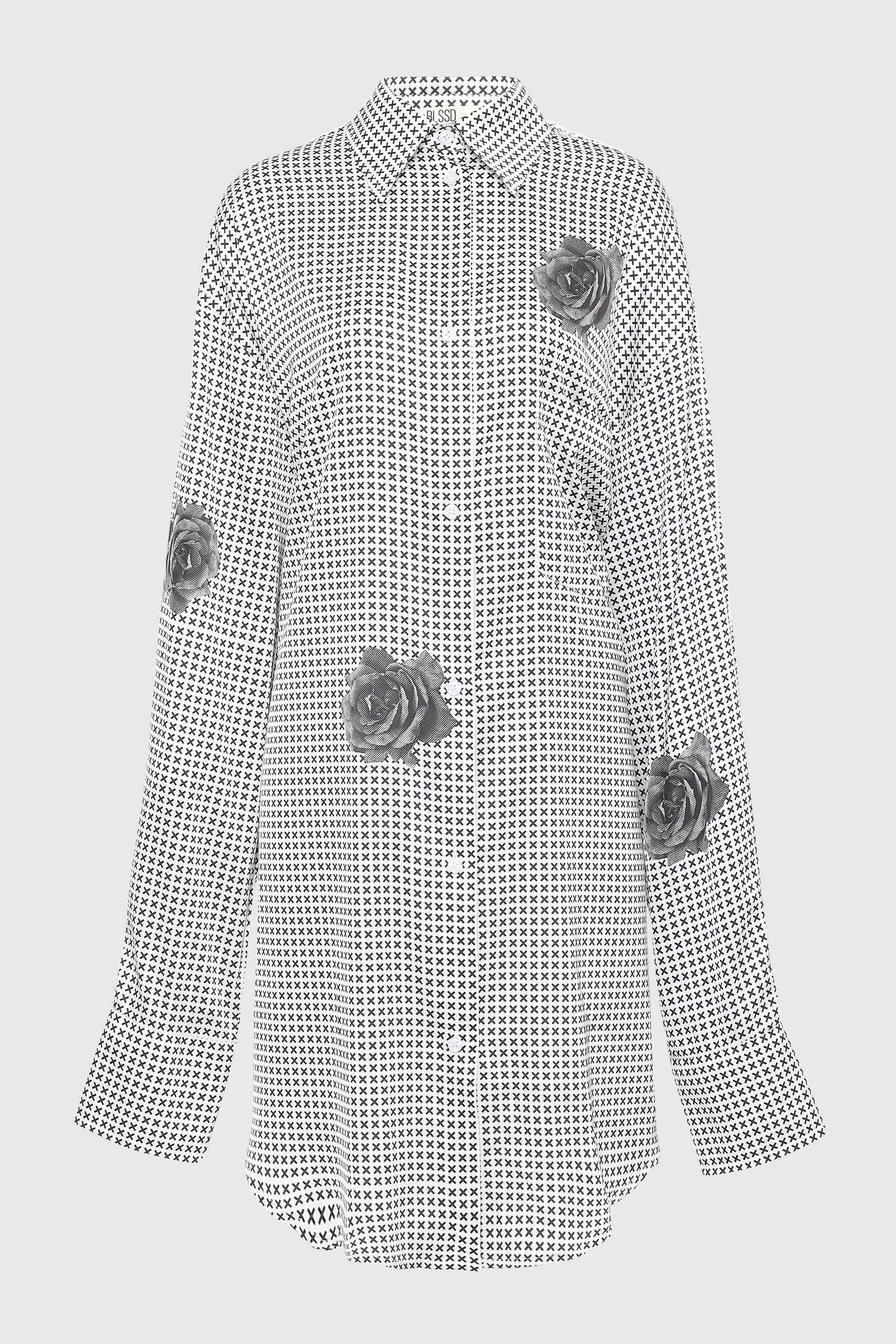 NOT XXX INDUSTRIAL FLOWER SILK SHIRT