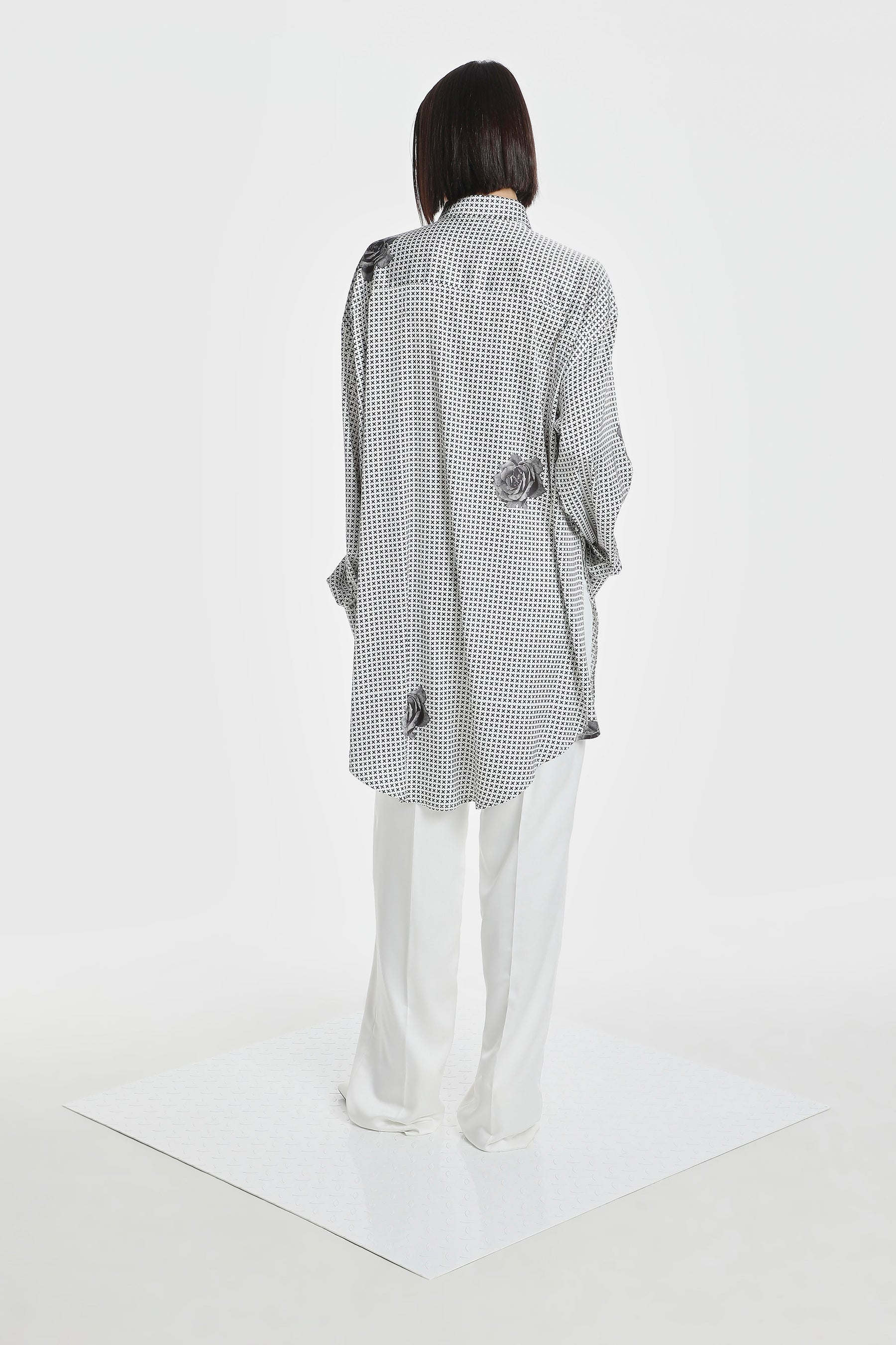 NOT XXX INDUSTRIAL FLOWER SILK SHIRT