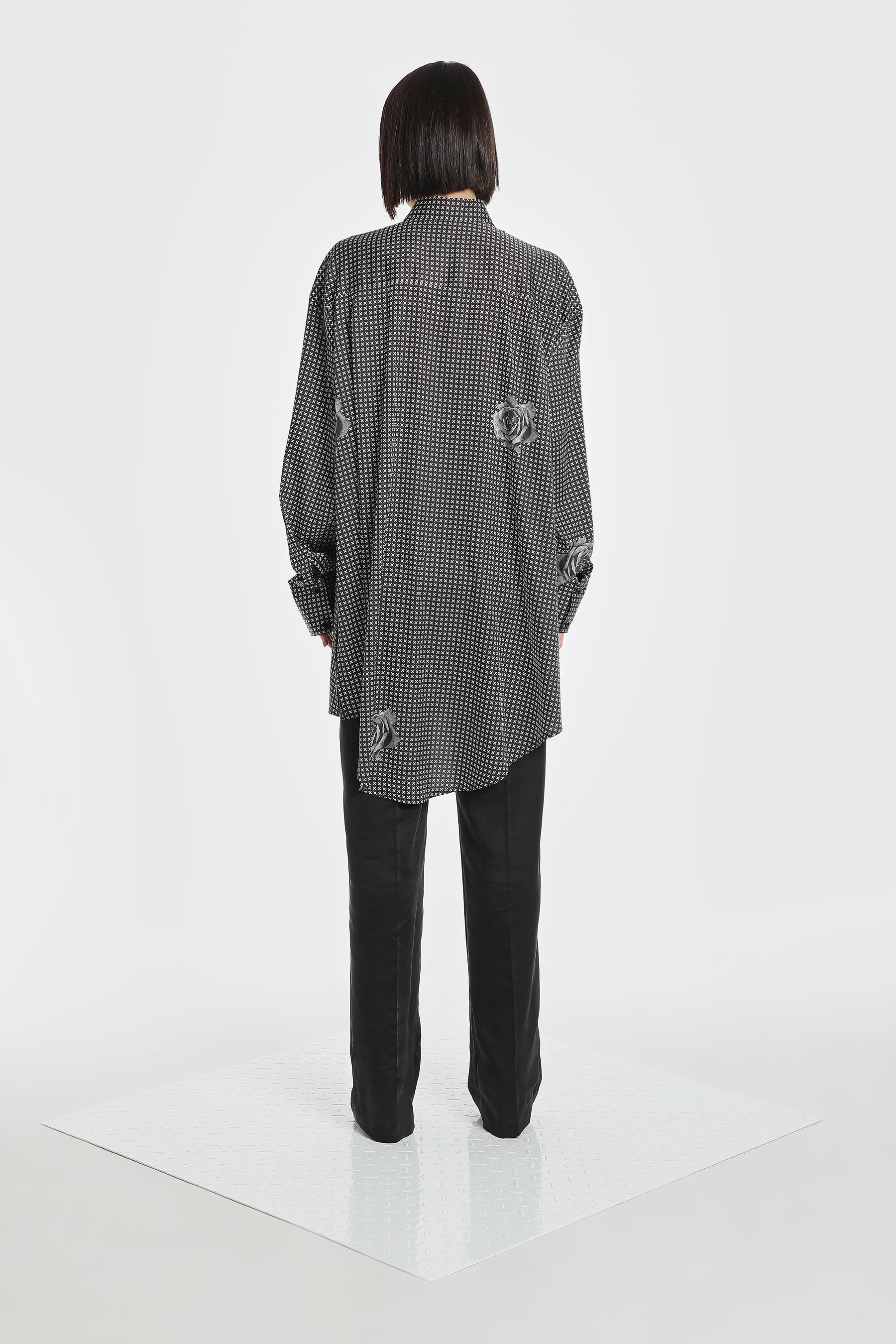 NOT XXX INDUSTRIAL FLOWER SILK SHIRT