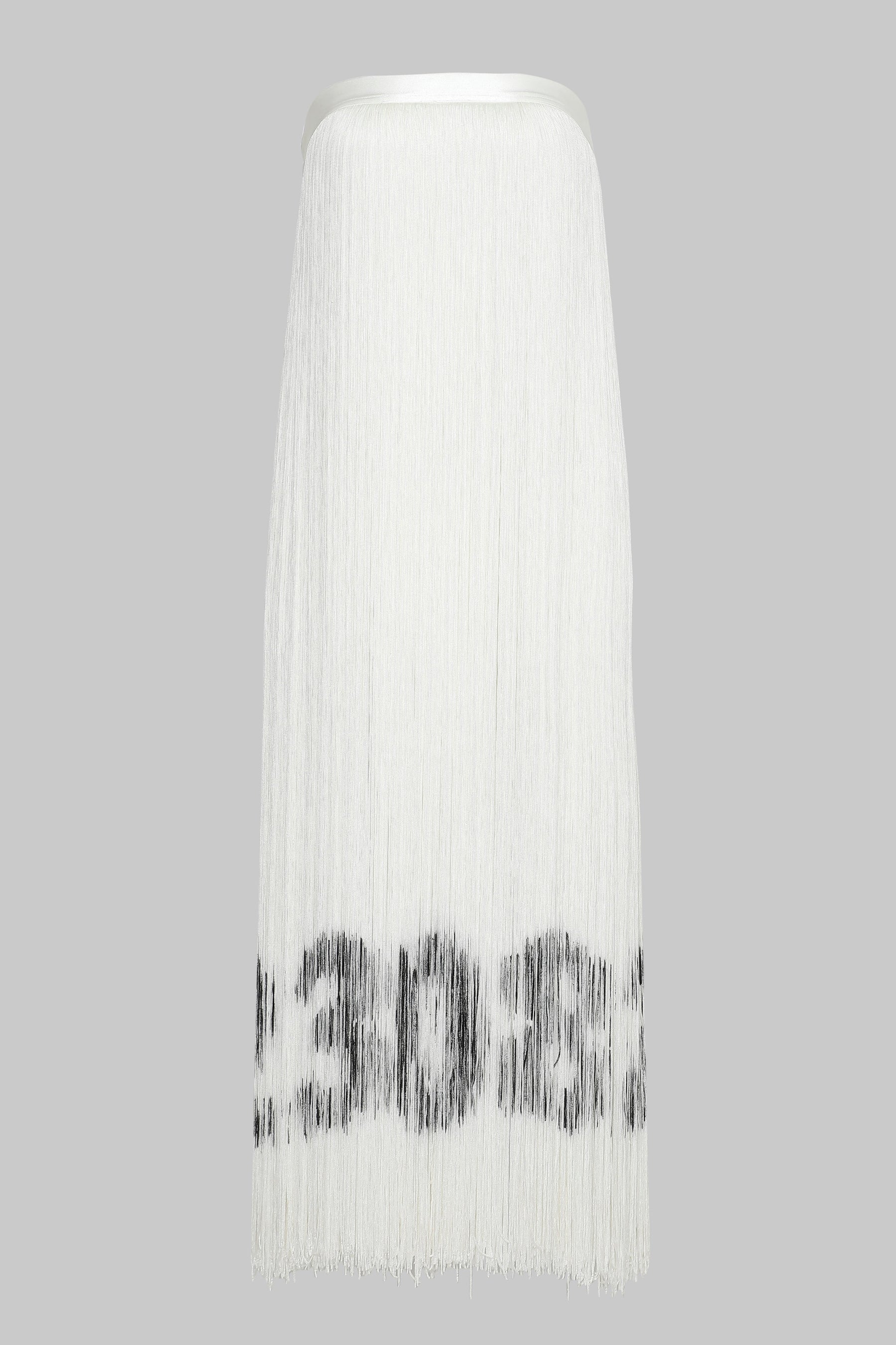 CODE FRINGE STRAPLESS DRESS