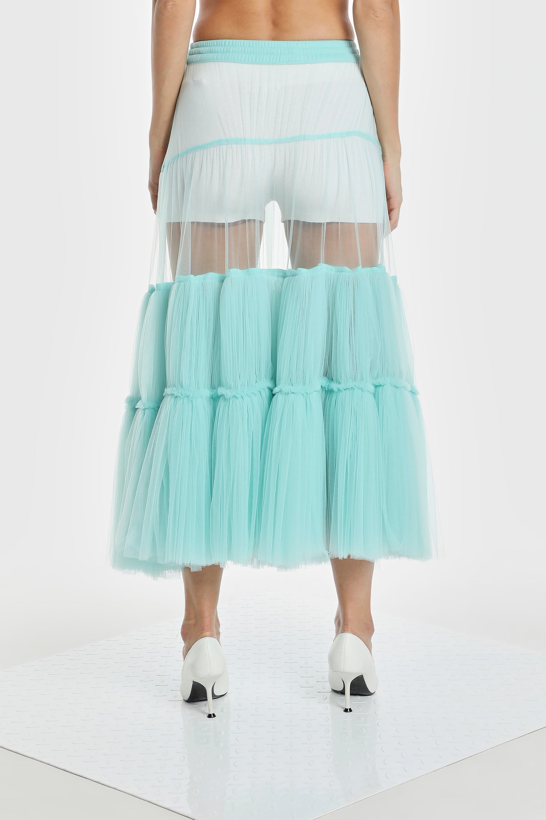 EXTRA VOLUME TIERED TULLE SKIRT