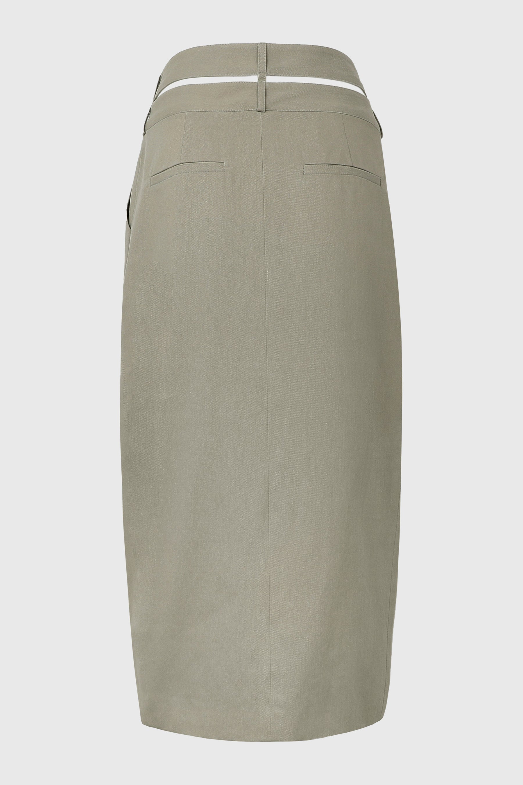 DOUBLE WAIST WRAP SKIRT W/ JUMBO STOPPER