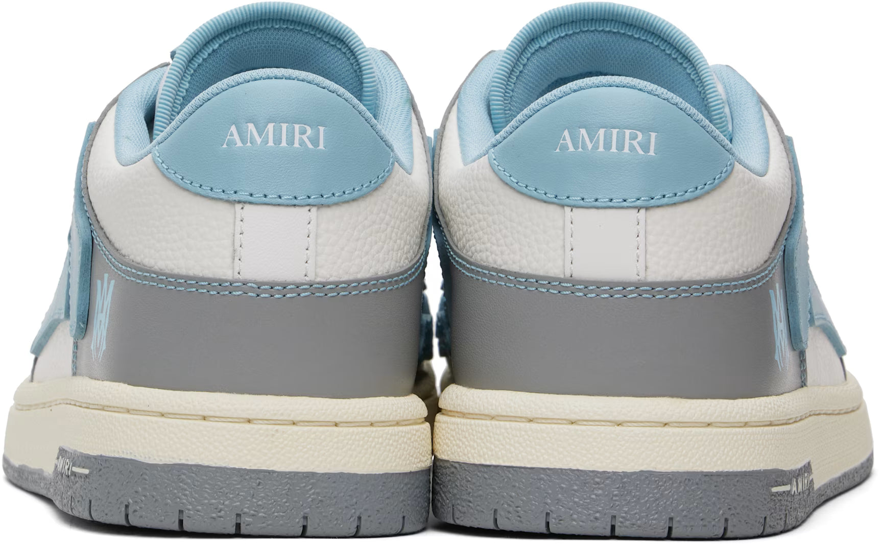 AMIRI Women Blue & White Varsity Skel Top Low Sneakers