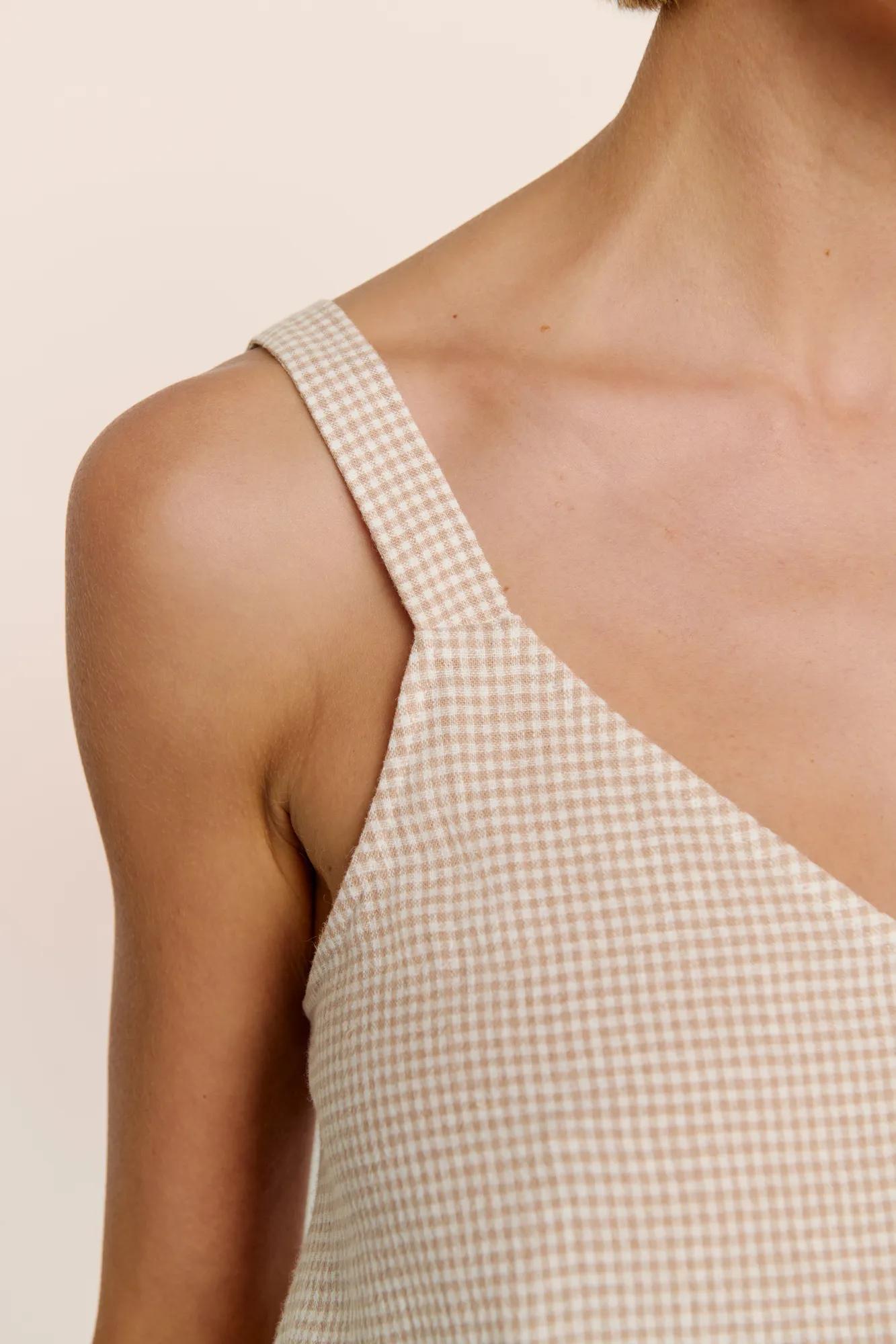 Linen Blend V Neck Cami
