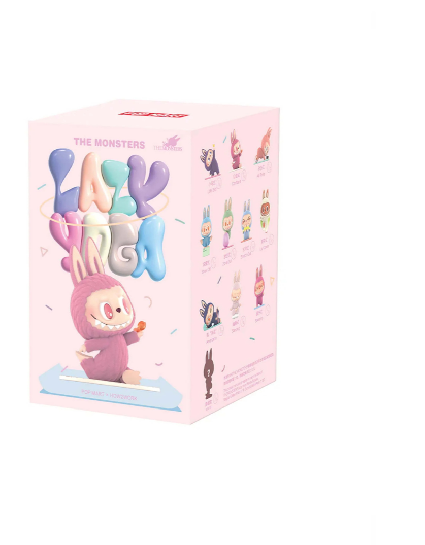 Pop Mart Labubu The Monsters Lazy Yoga Series Figures Sealed Case