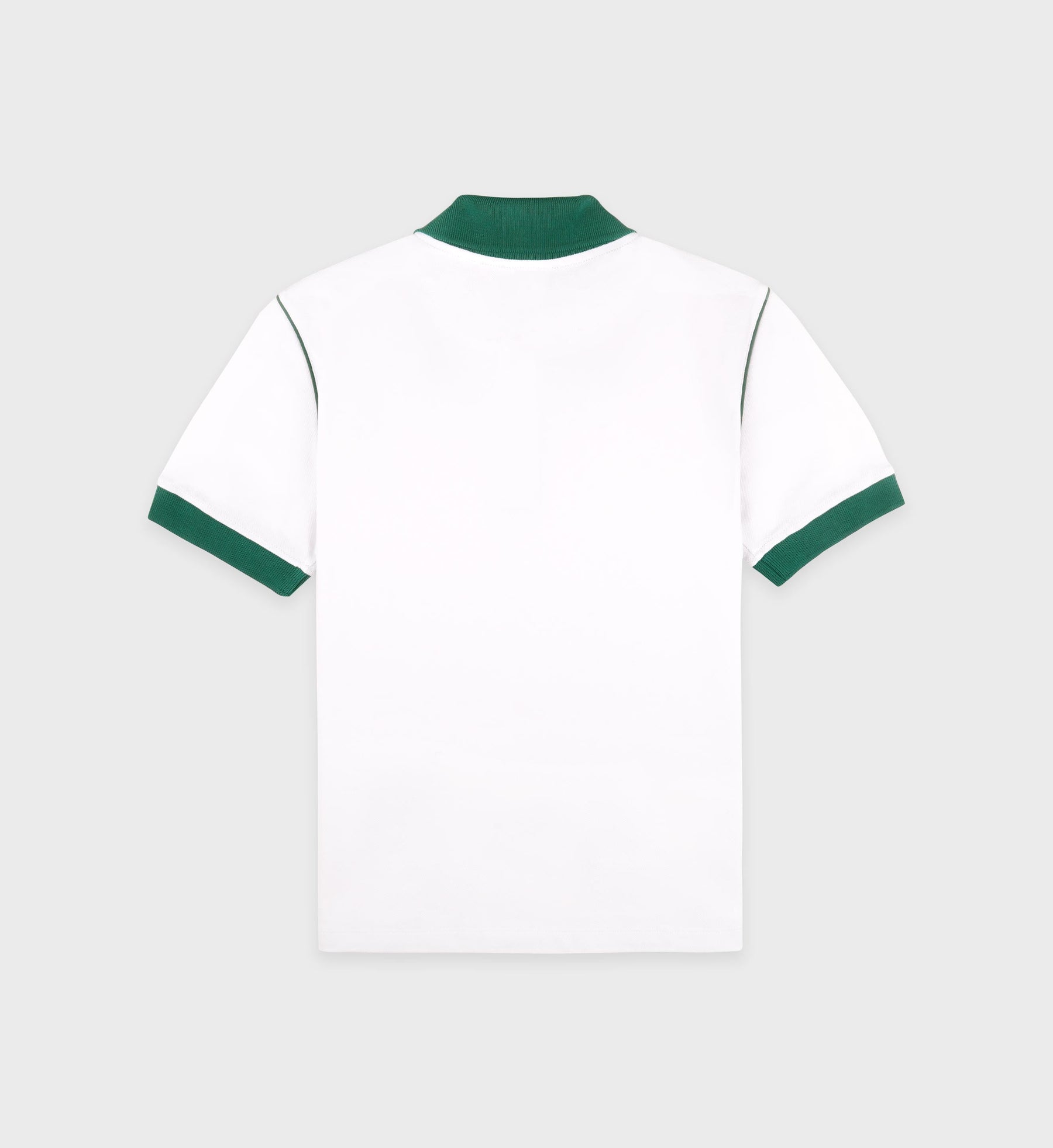 Crown 70s Pique Polo - White/Alpine