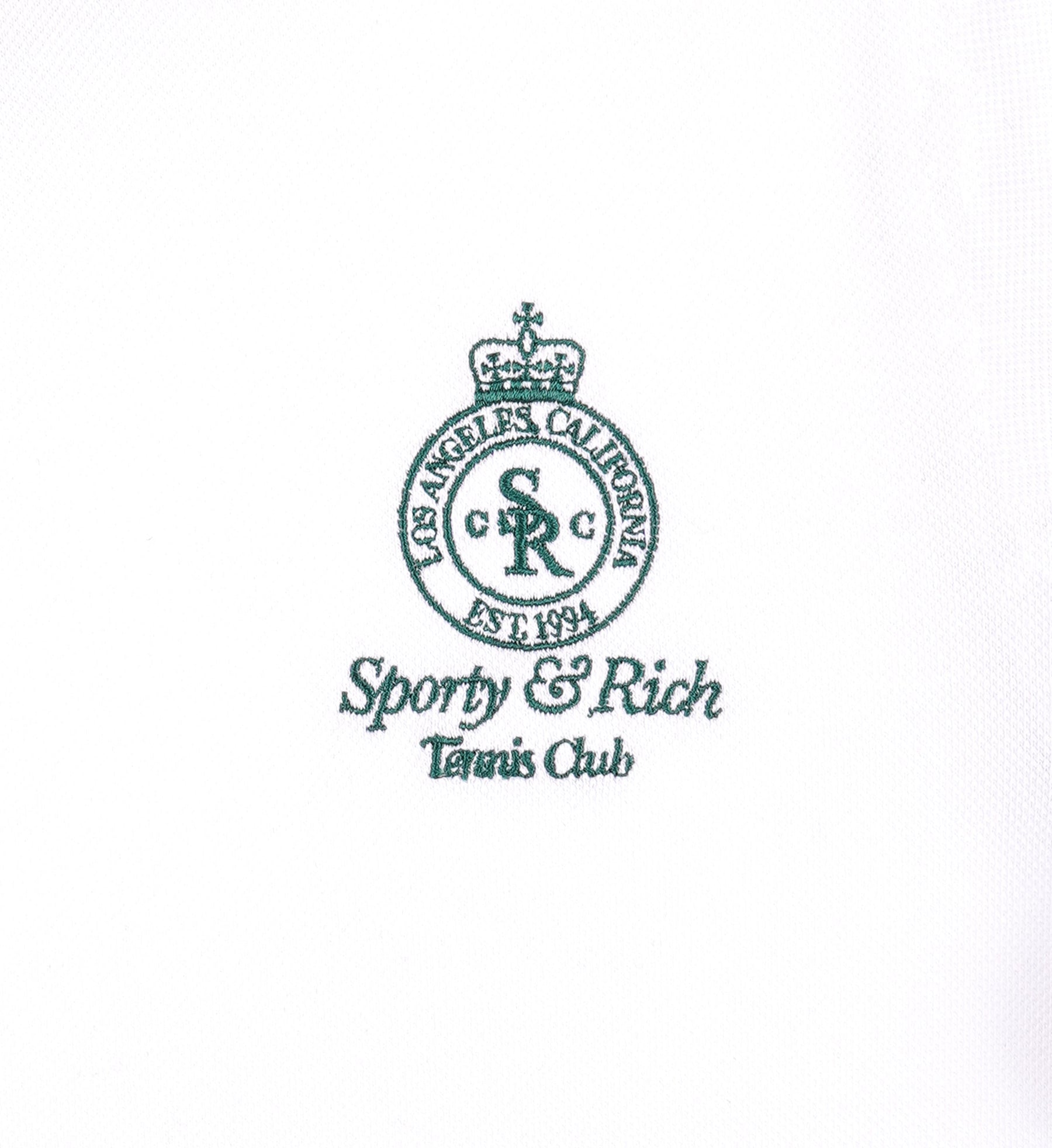 Crown Tennis Pique Short - White/Alpine
