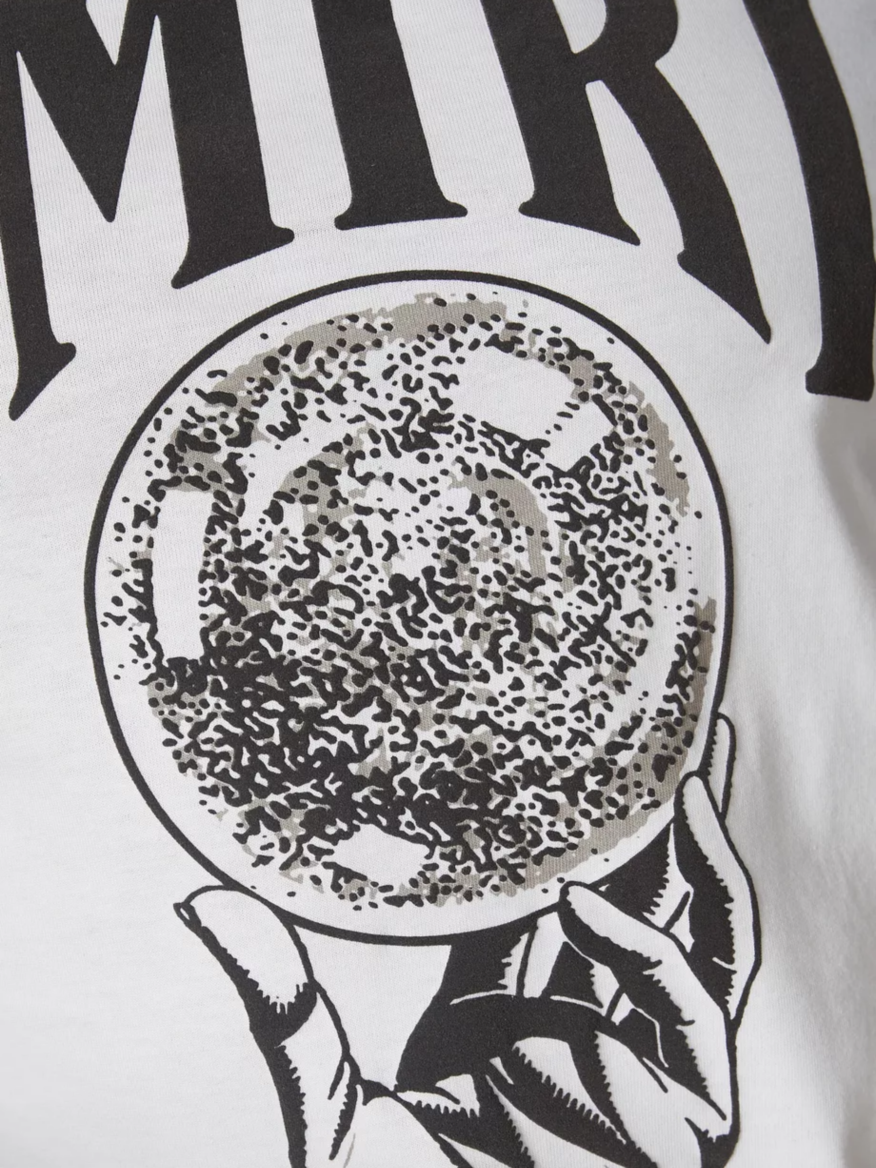 AMIRI CRYSTAL BALL TEE WHITE