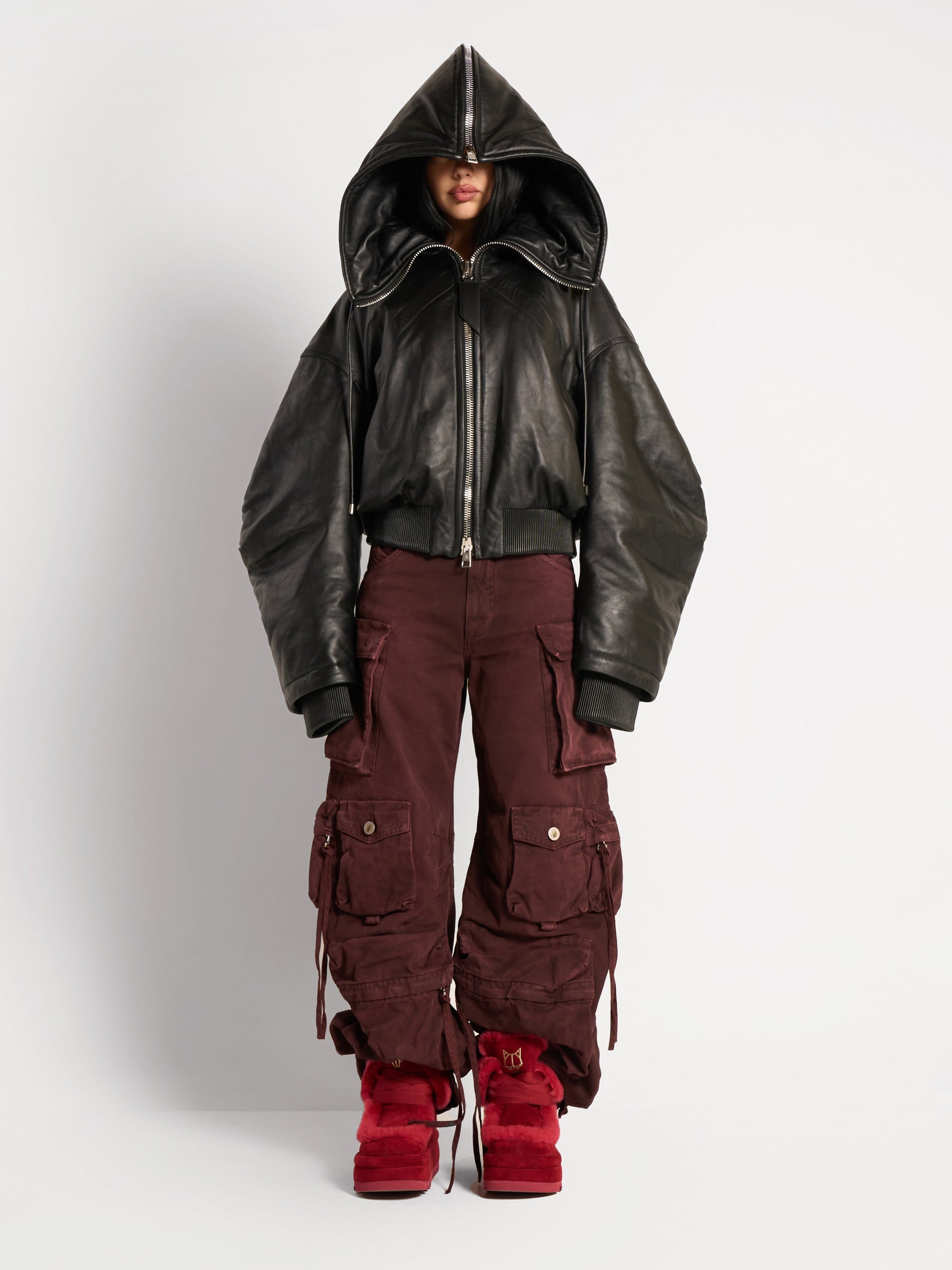 Bambi Burgundy Shearling