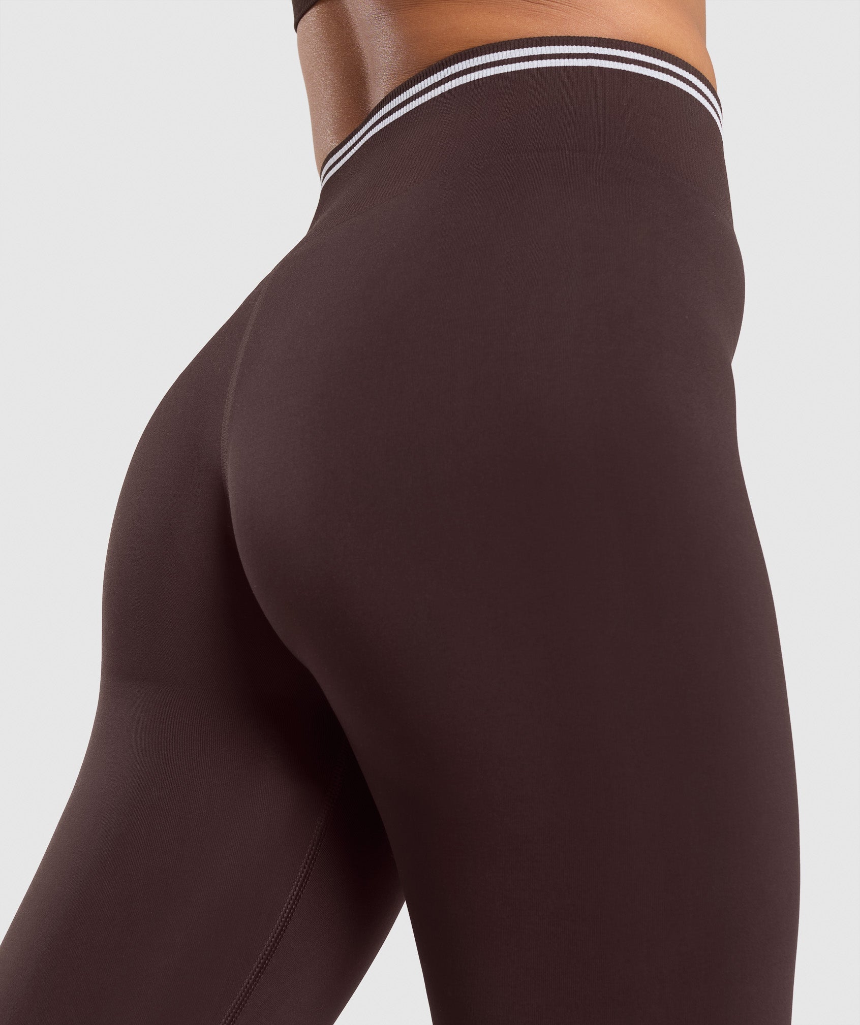 Gymshark Contrast Seamless Leggings - Heritage Brown