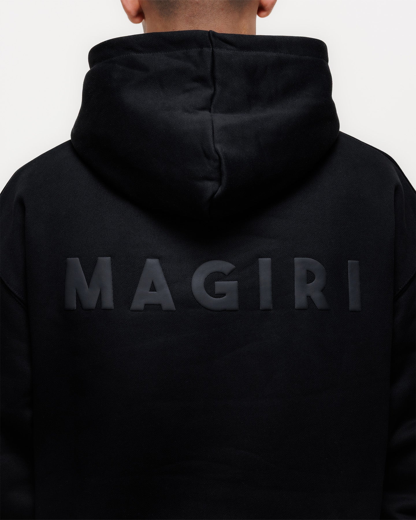 Magiri Core Puff Printed Hoodie in Black