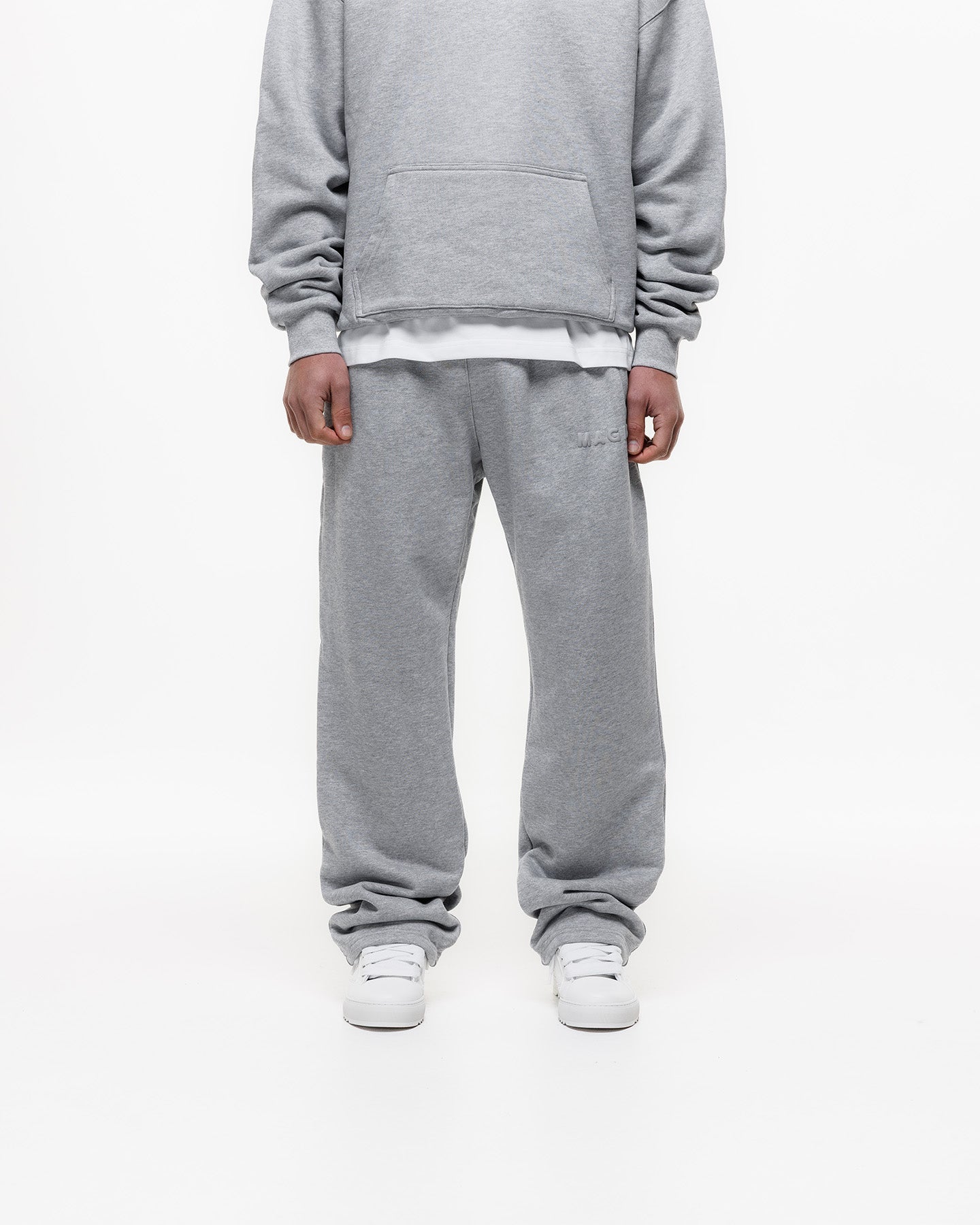 Magiri Core Puff Printed Logo Hoodie & Joggers Tracksuit in Grey