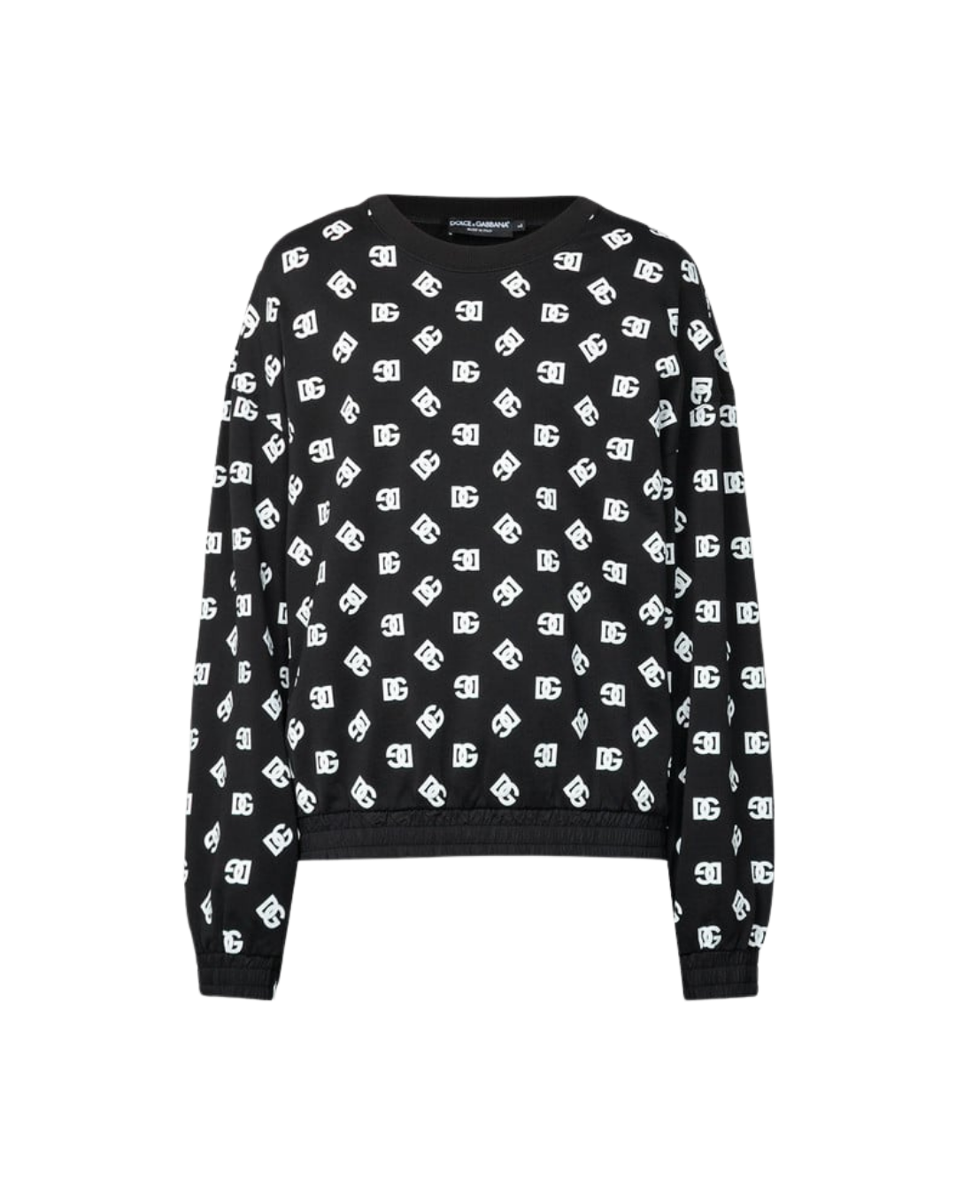 Dolce&Gabbana Black sweatshirt with monogram logo